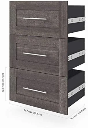 xrboomlife Pur 3-Drawer set for 25\u201C  unit in White
