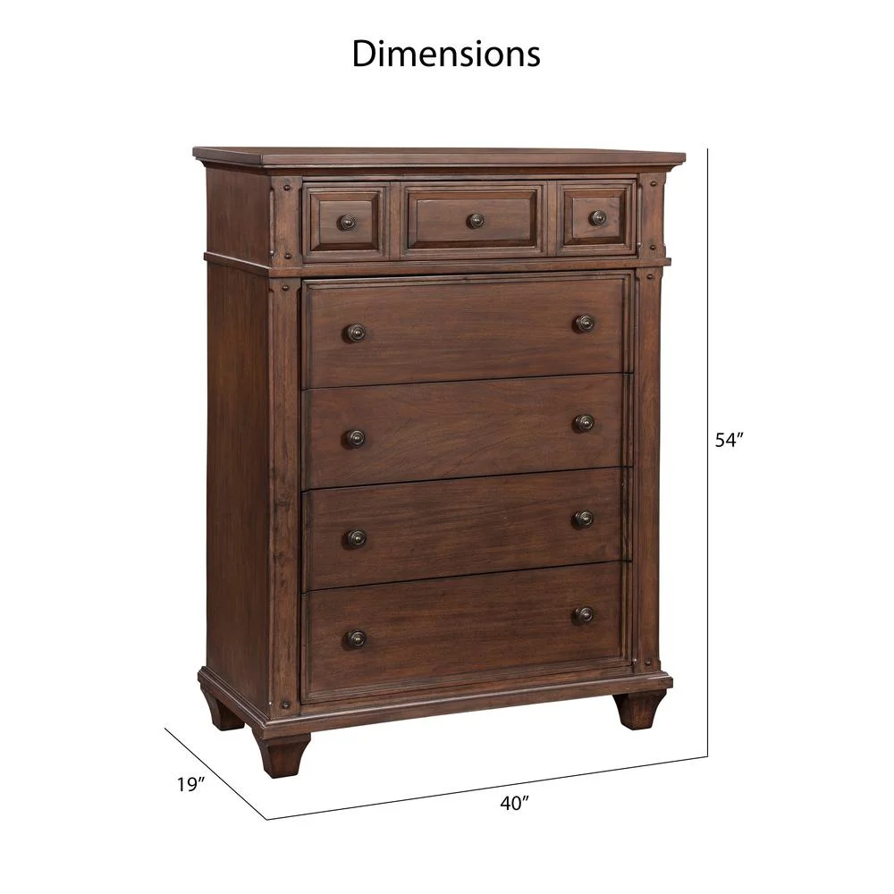 American Woodcrafters Sedona Cherry Finished Wood 5-drawer Chest