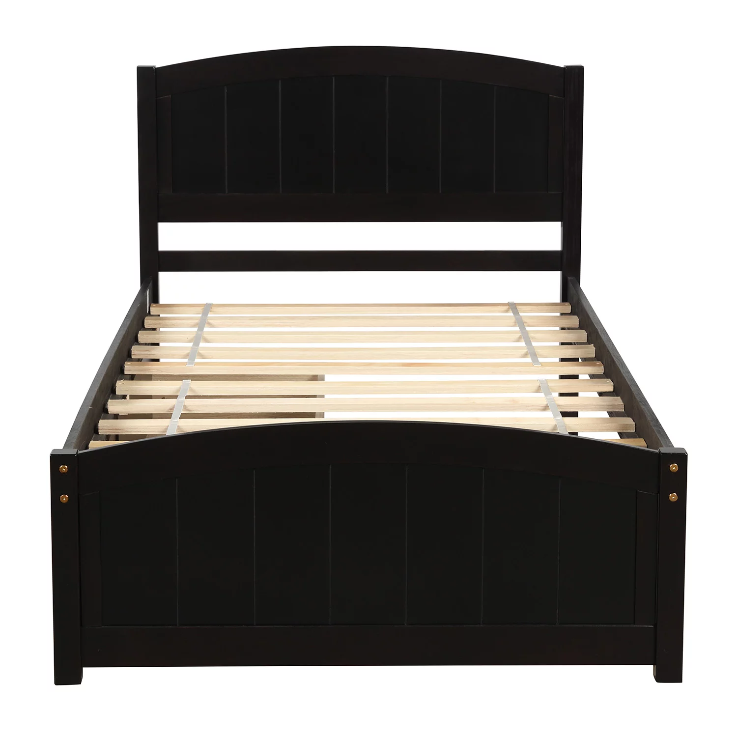 Gewnee Kids Wood Platform Bed,Twin Size Platform Bed with Headboard and Storage Drawers,Espresso