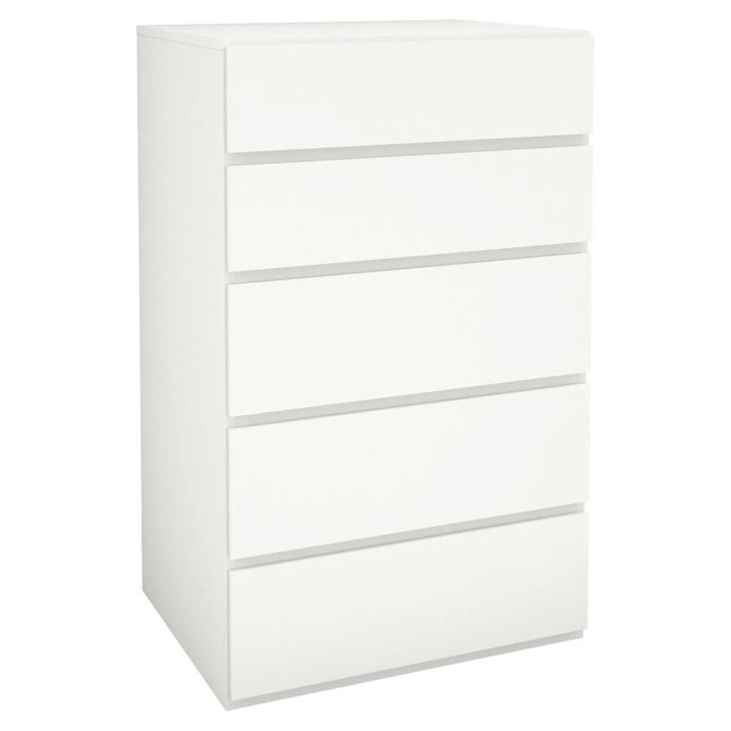 Homestock Contemporary Chic 221503 5-Drawer Chest, White