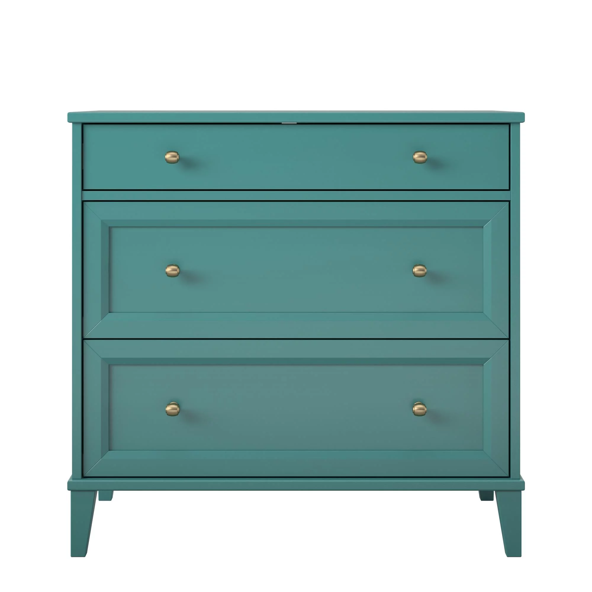 Ameriwood Home Monticello 2 Drawer Dresser w/ Pull-out Desk, Emerald Green