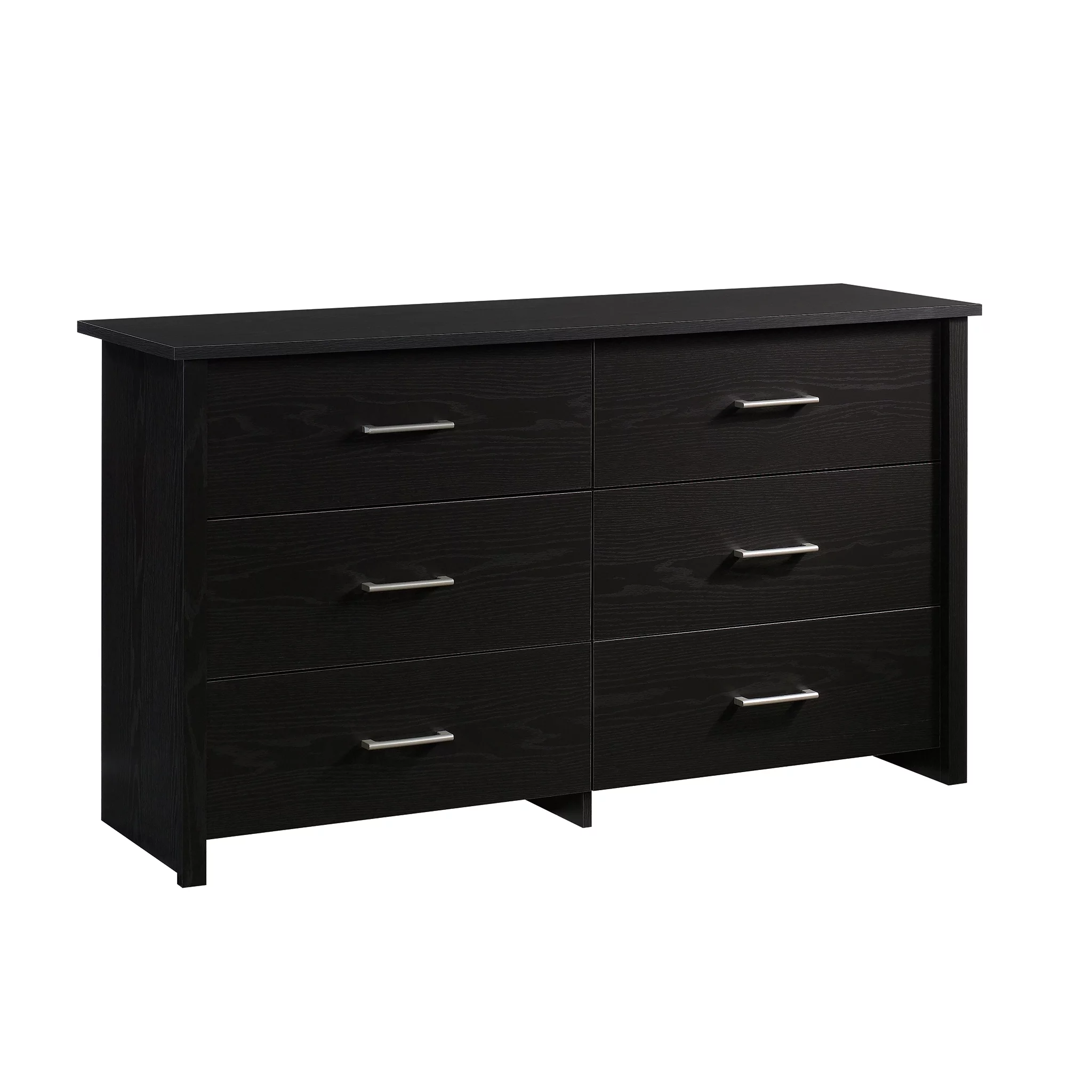 Mainstays Hillside 6-Drawer Dresser, Blackwood Finish