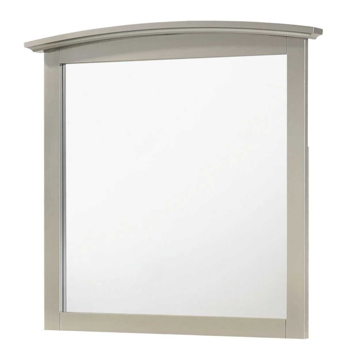 37 in. x 35 in. Classic Rectangle Framed Dresser Mirror - Silver Champagne