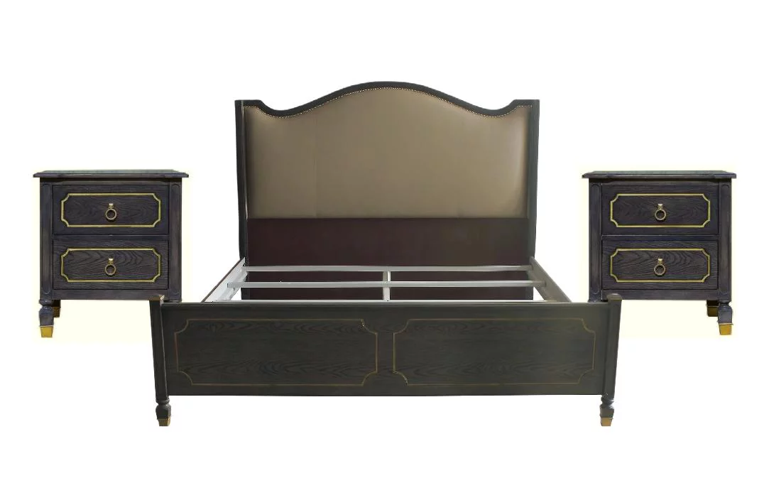Tan & Tobacco California King 3pcs Bedroom Set Acme House Marchese 28894CK-3pcs