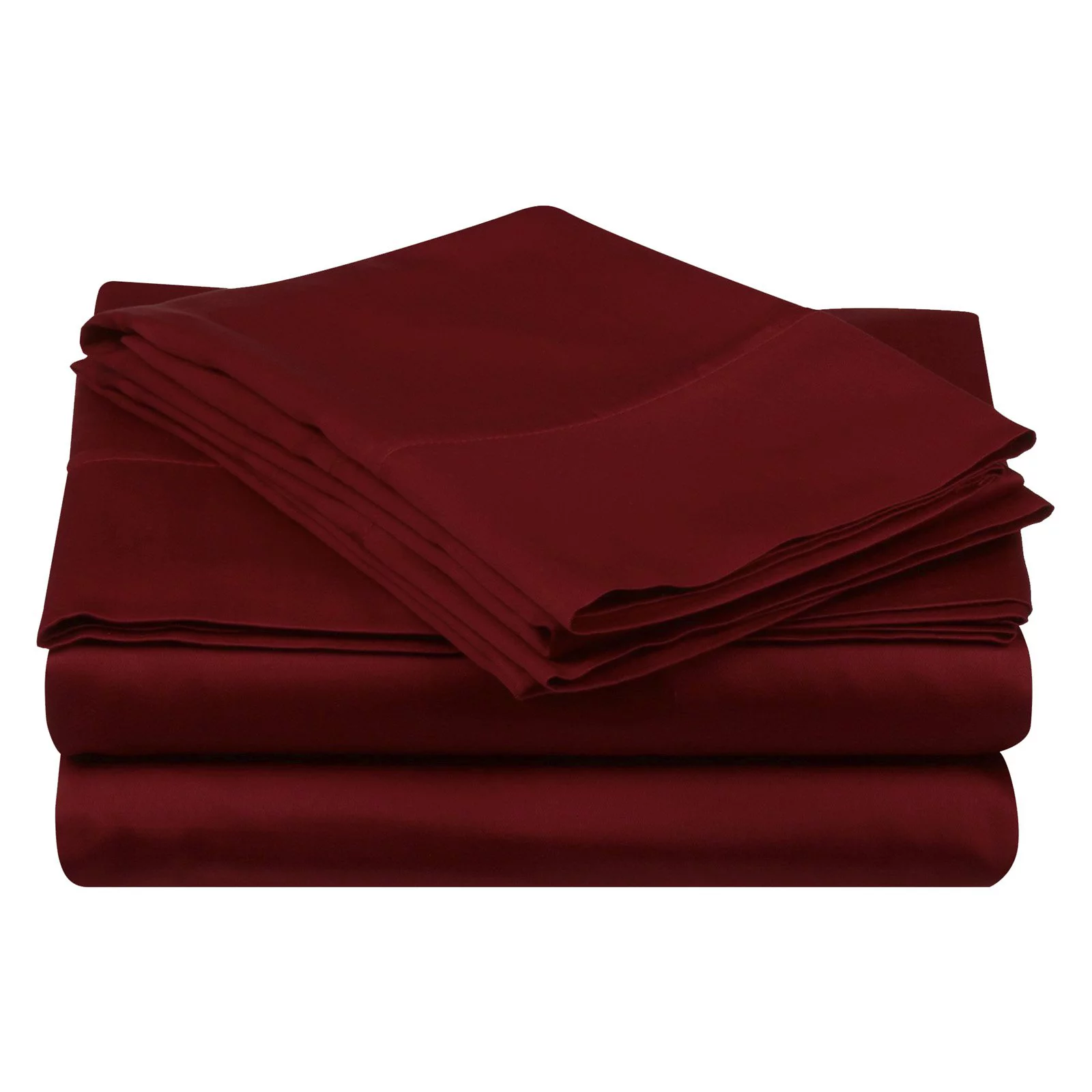 Superior Egyptian Cotton Sheet Set, California King, Burgundy