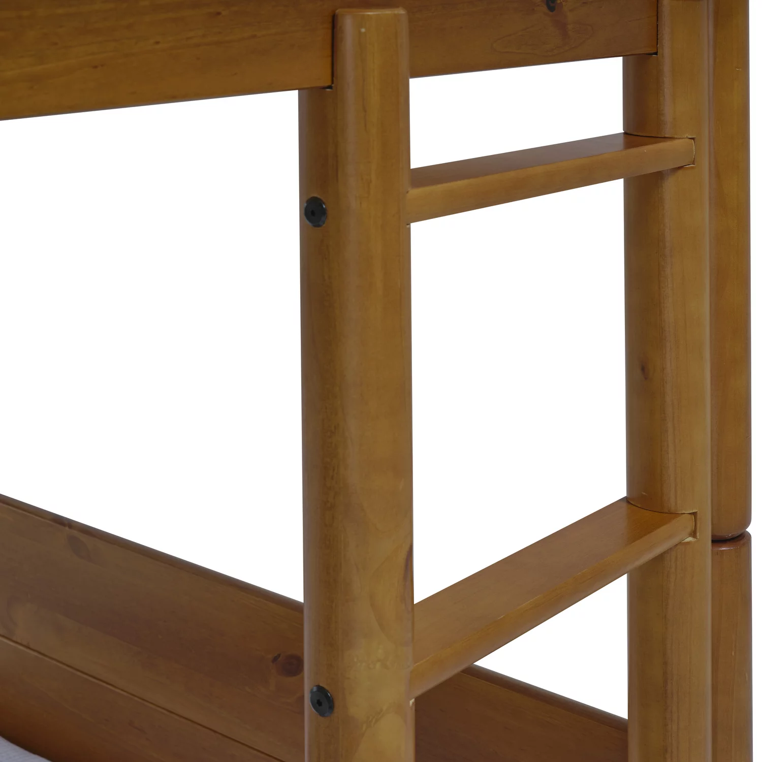 Camaflexi Mid Century Modern Bunk Bed Twin over Twin - Castanho Finish