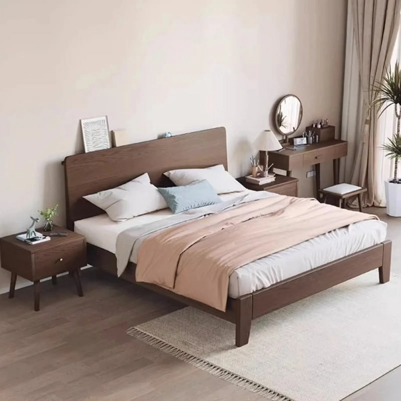 Toddler Wooden Beds Minimalist Free Shipping Hotel Adults Beds Living Room Nordic Cheap Camas De Casal Furnitures For Bedroom