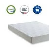 8 Inch Twin Gel Memory Foam Mattress, White, Bed in a Box, Green Tea and Cooling Gel Infused