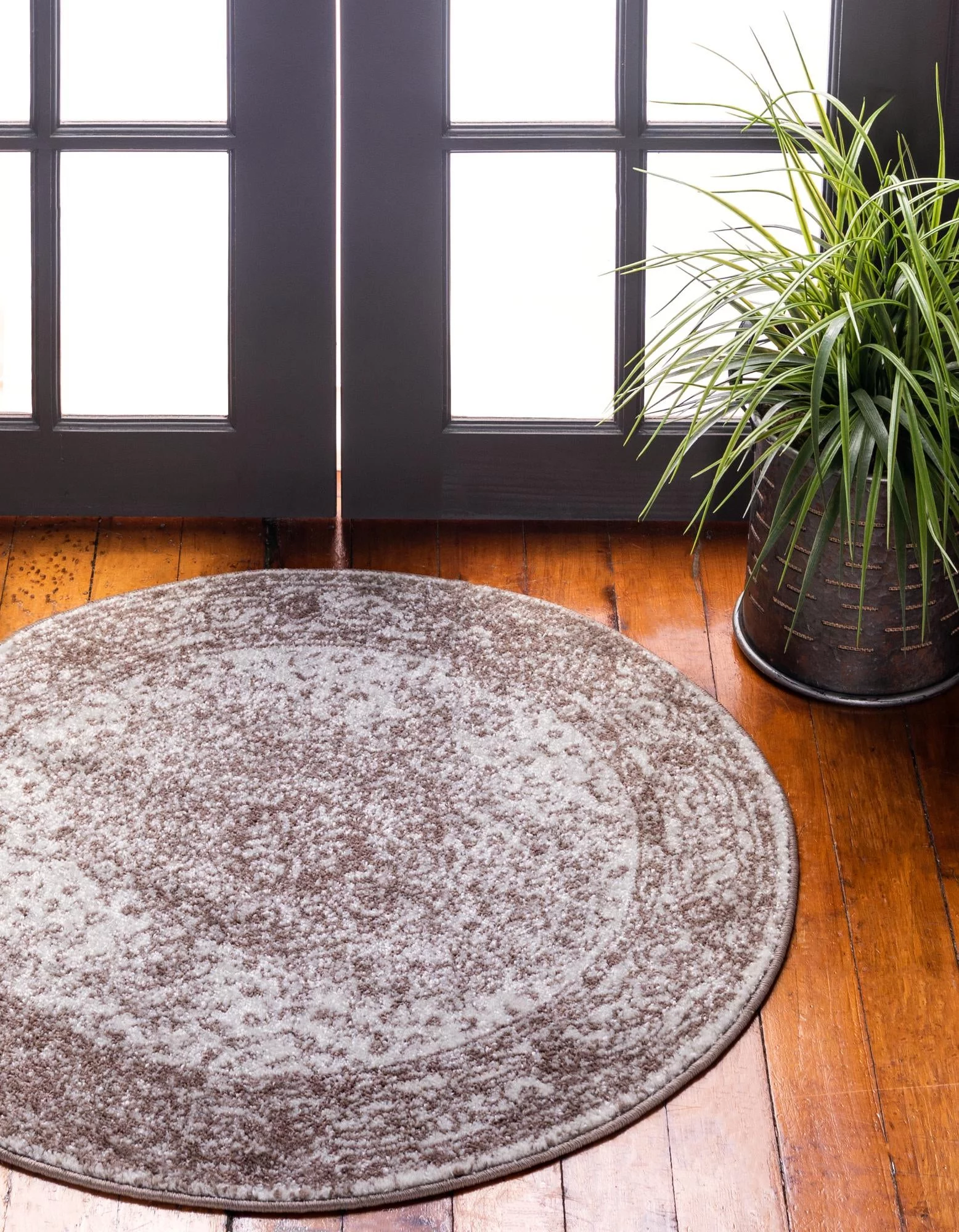 Unique Loom Midnight Bromley Rug Light Brown/Ivory 5' 1