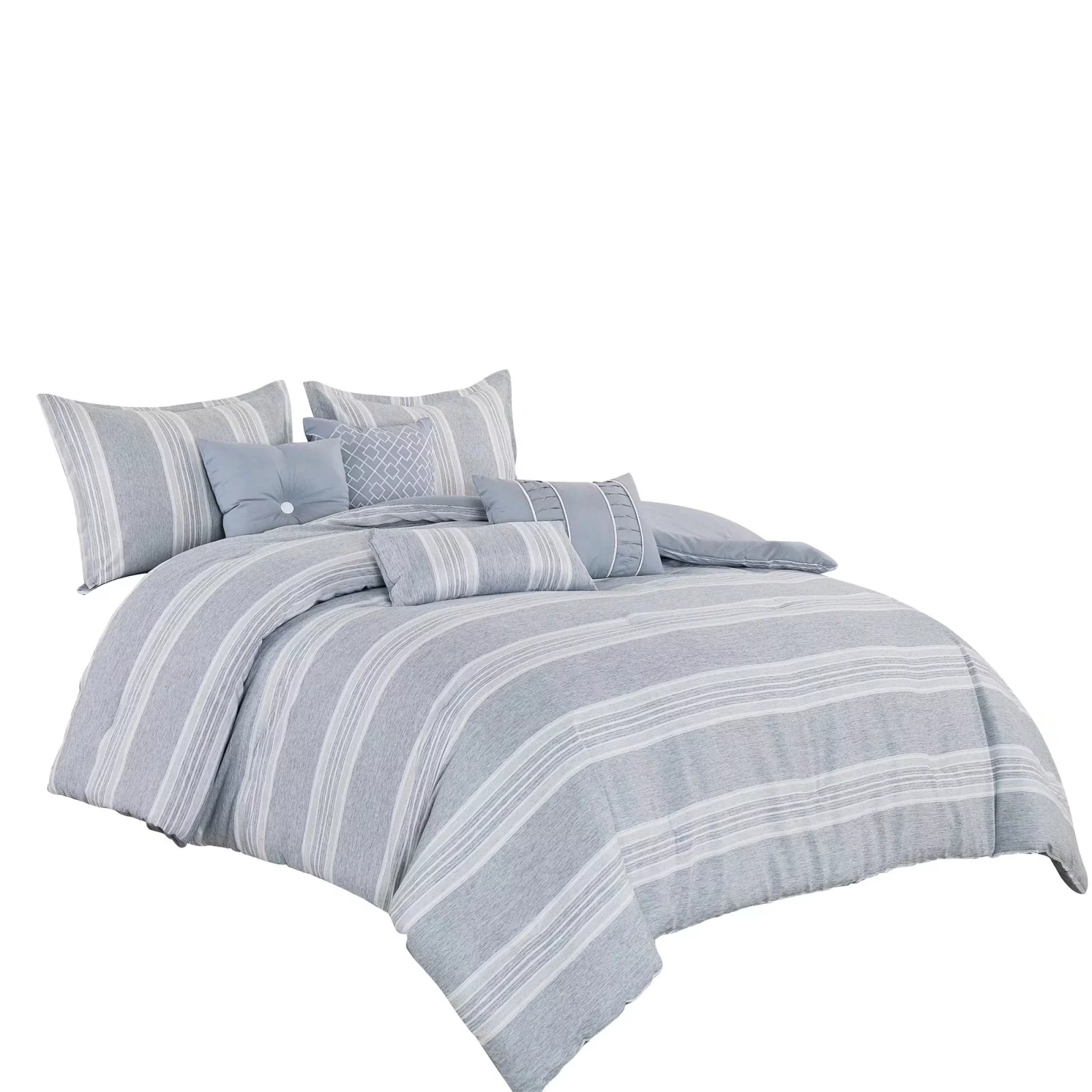 HGMart Bedding Comforter Set Bed In A Bag - 7 Piece Luxury microfiber Bedding Sets - Oversized Bedroom Comforters,Queen