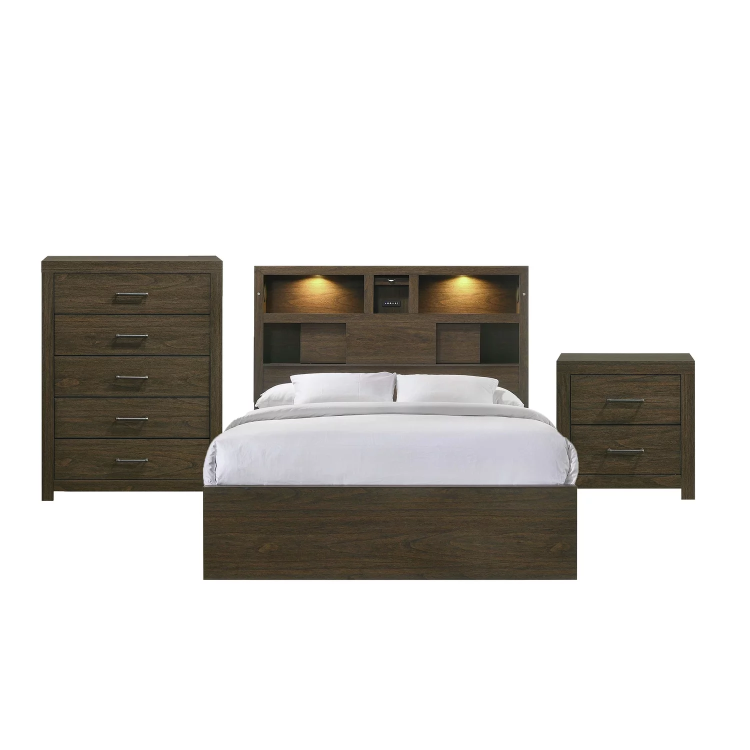 Picket House Furnishings Hendrix King Music 5PC Bedroom Set in Walnut