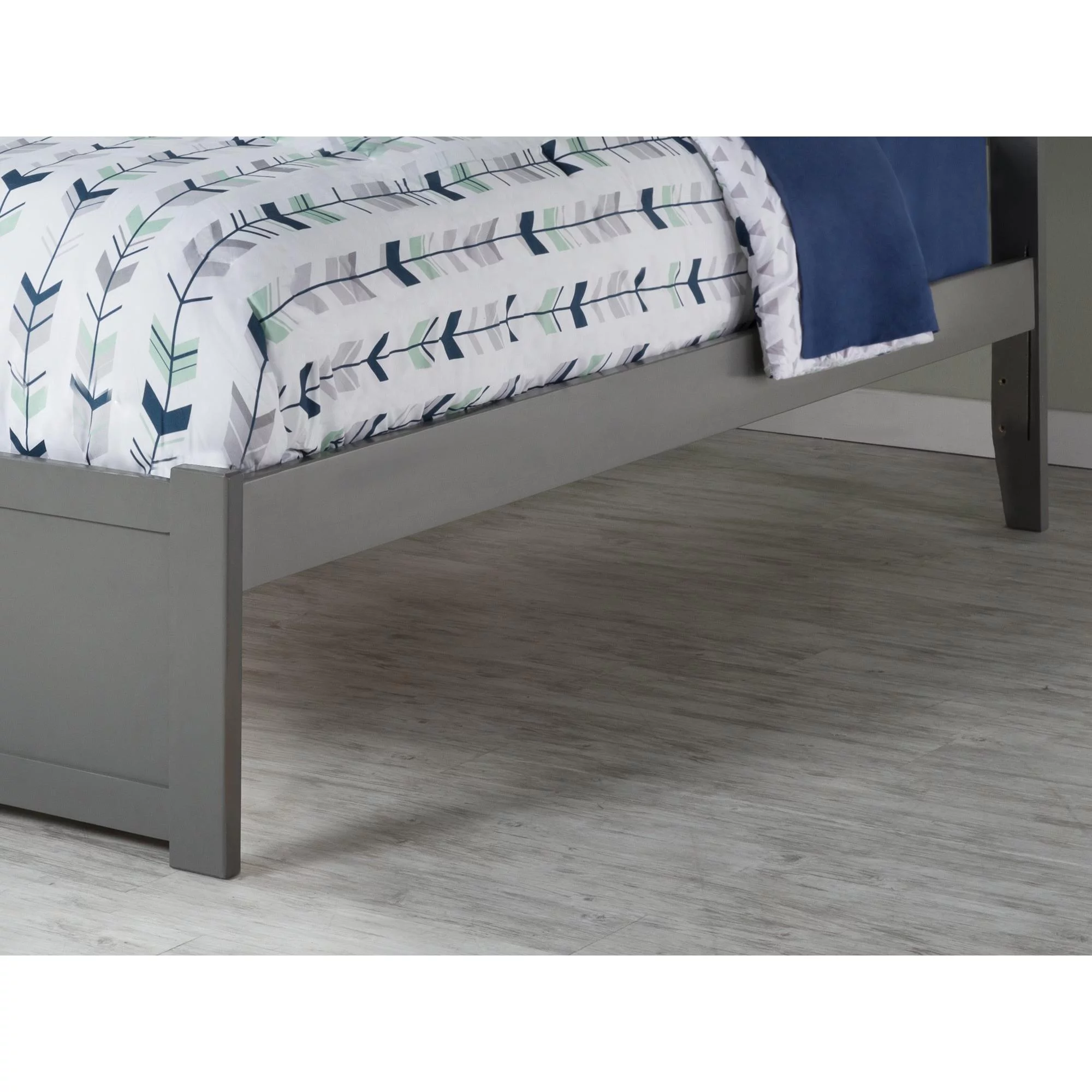 Orlando Platform Bed with Flat Panel Foot Board and 2 Urban Bed Drawers, Multiple Colors, Multiple Sizes