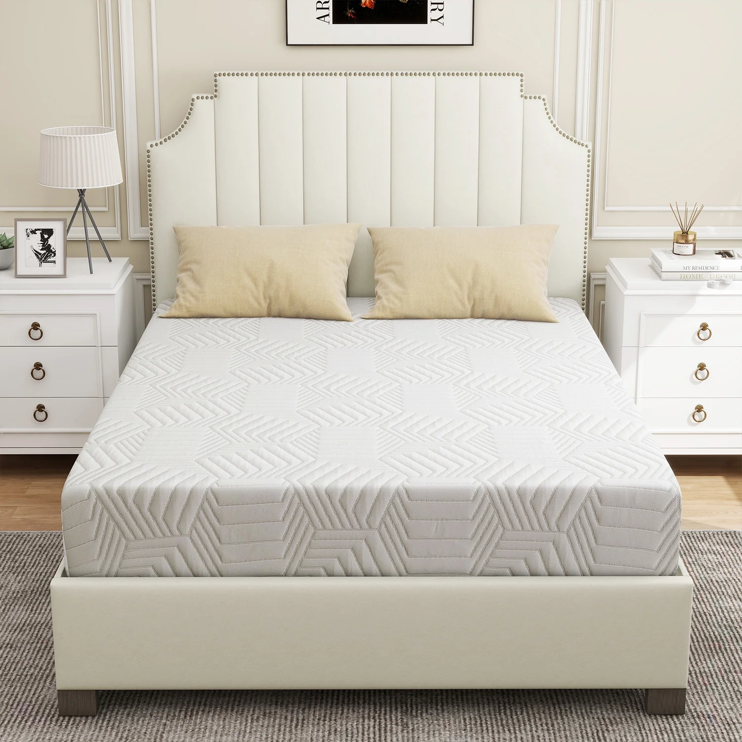 Twin Mattress, 8 inch Memory Foam Mattress in a Box, Made in USA