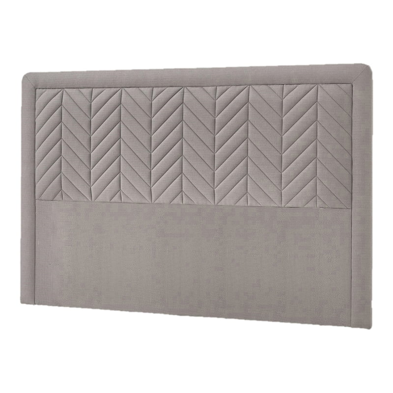 Yatas Bedding Valery Contemporary Wood & Fabric King Size Headboard in Beige