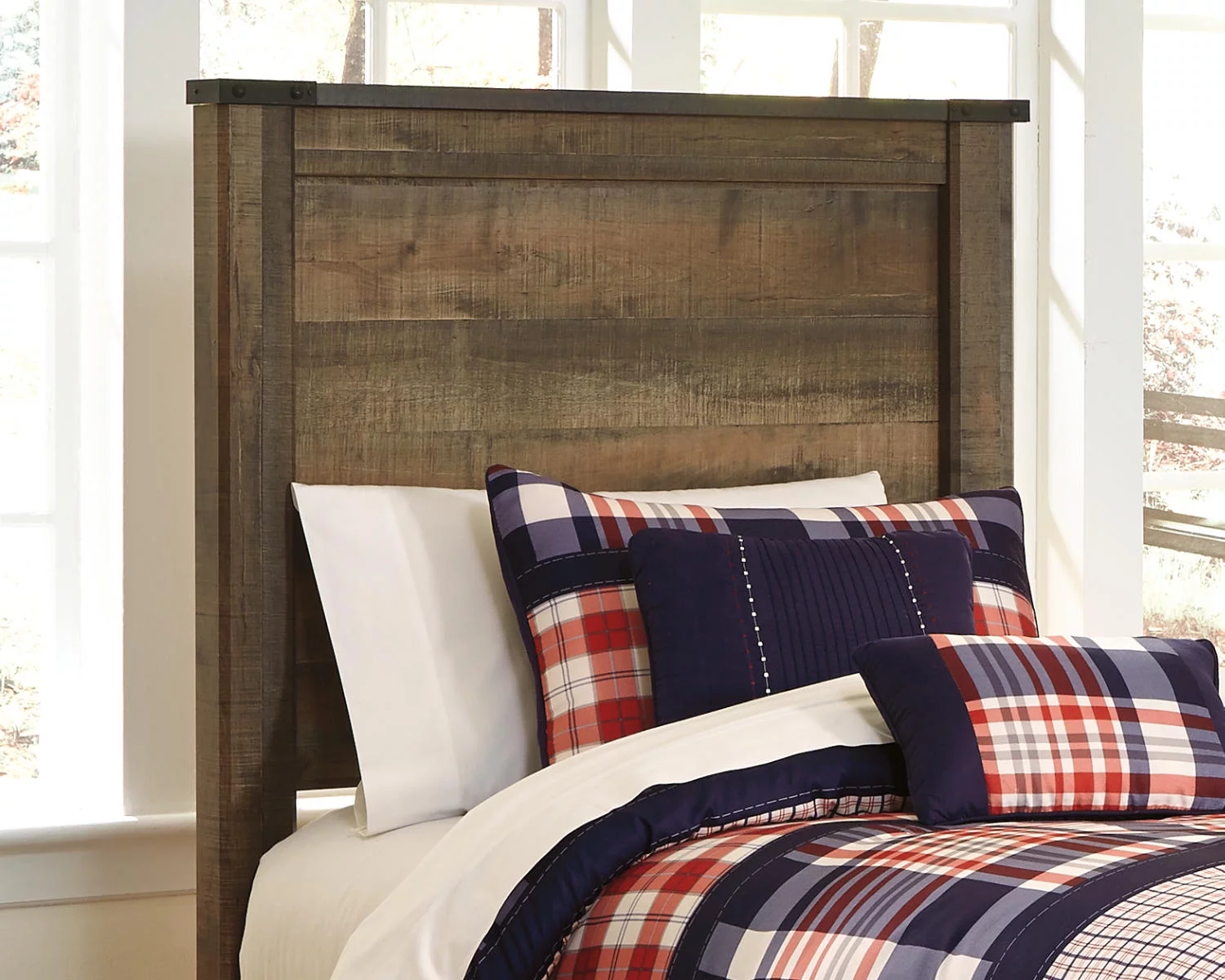 Signature Design by Ashley Casual Trinell Twin Panel Headboard Brown