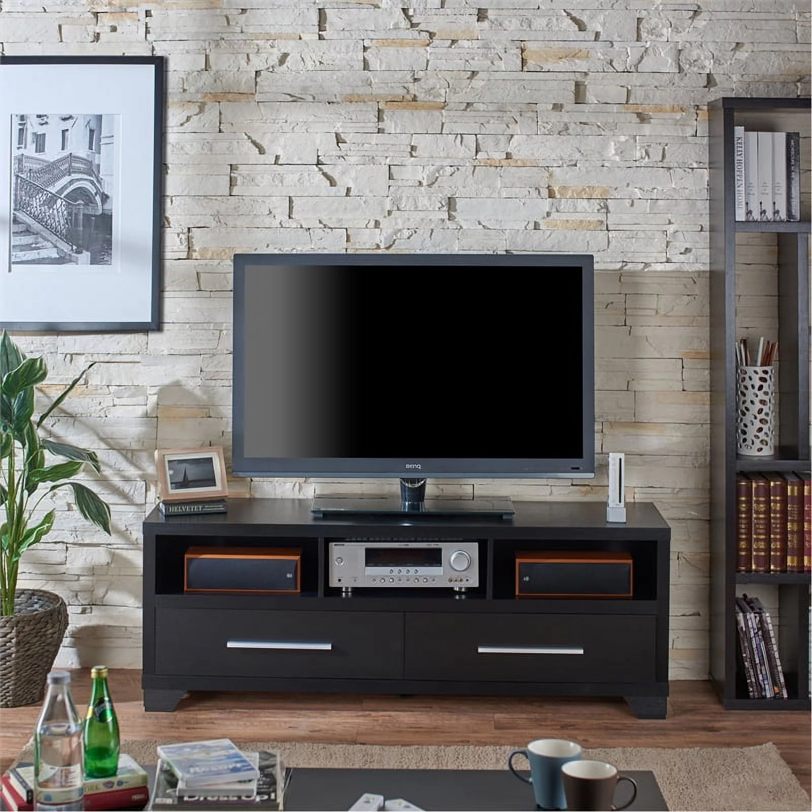 Furniture of America Porcardo Wood 2-Drawer 60