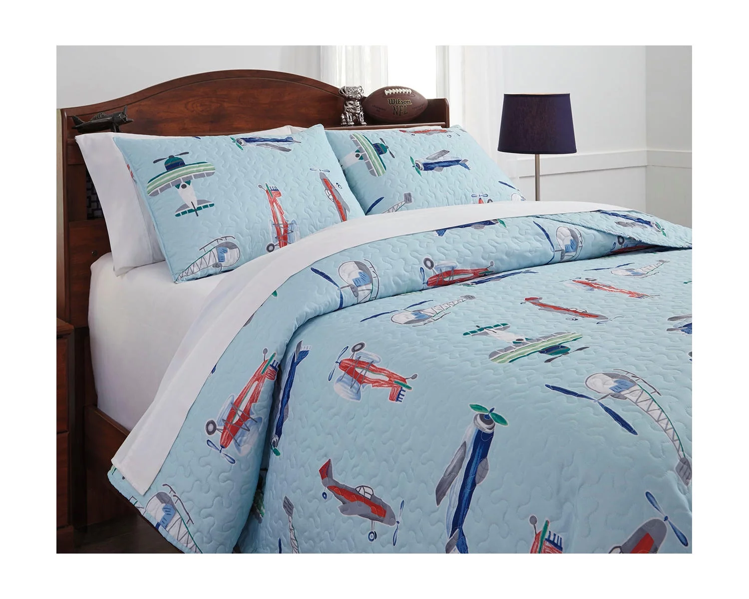 Signature Design by Ashley Contemporary McAllen 3-Piece Full Quilt Set  Multi