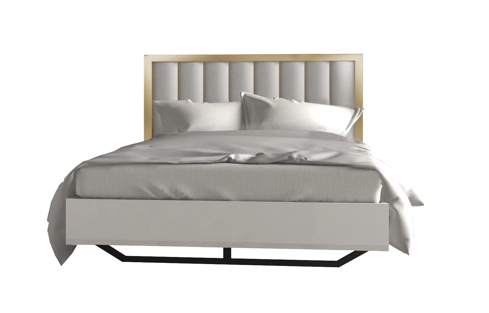 J&M Furniture Fiocco Premium Bedroom with 6 piece queen bed, cest , dresser, mirror and 2 nightstand, queen bedroom set