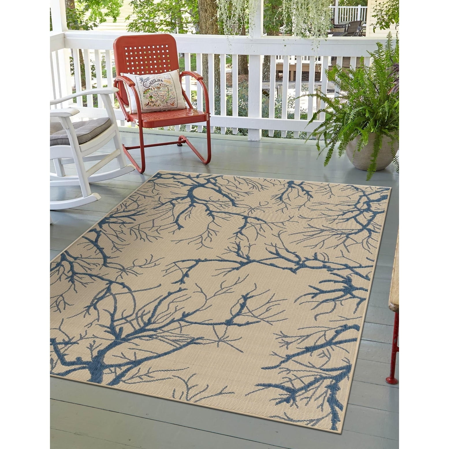Outdoor Turgh Collection Area Rug Terracotta - 9'x12'