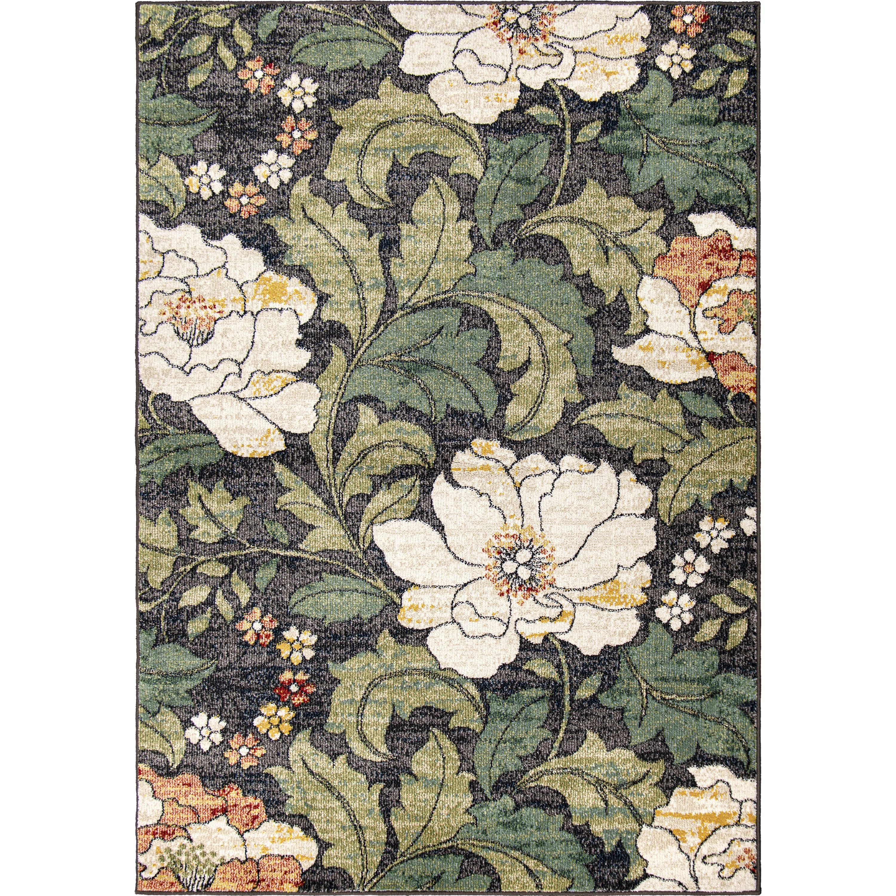Simply Southern Cottage Jefferson Floral 5' X 7' Grey Area Rug