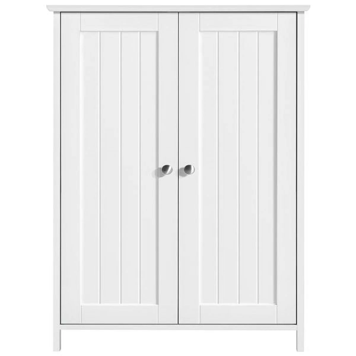 Ktaxon Wooden Bathroom Floor Cabinet, Freestanding Storage Cabinet, Multifunction Shoe Storage Cabinet, Kitchen Sideboard Buffet Cupboard for Enytryway Living Room Bedroom, White Finish