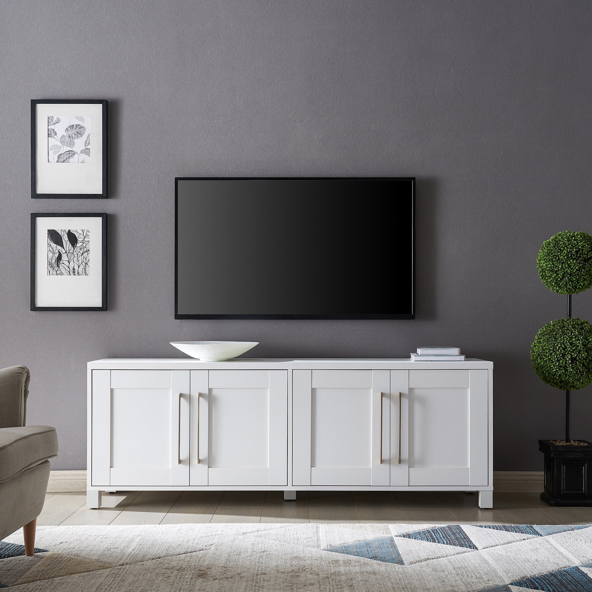 Evelyn&Zoe Chabot Rectangular TV Stand for TV's up to 75