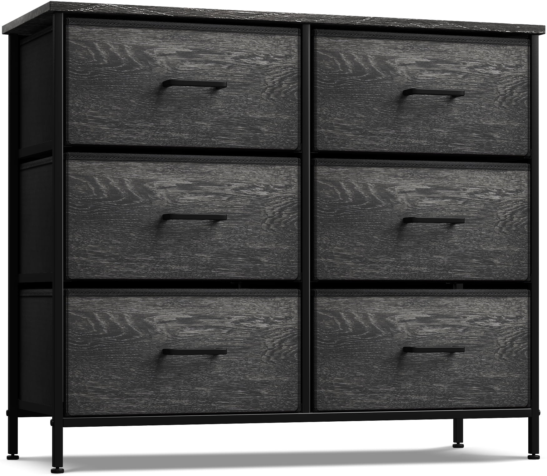 Sorbus Dresser with Fabric Drawers - Wide Chest of Drawers - Great for Bedroom and Living Room Organizing - Collapsible Drawers & Portable TV Stand