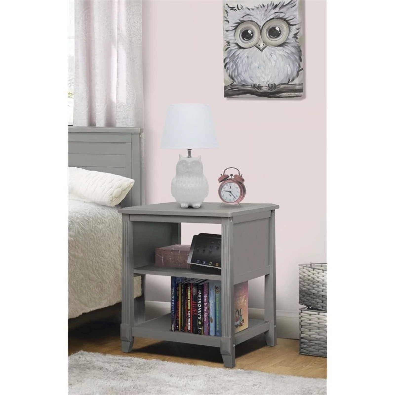 Sorelle Berkley Nightstand in Weathered Gray