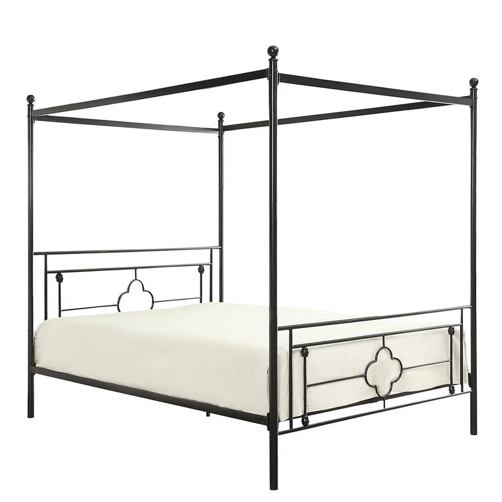 Lexicon Hosta Classic Metal Platform Bed, Queen, Black