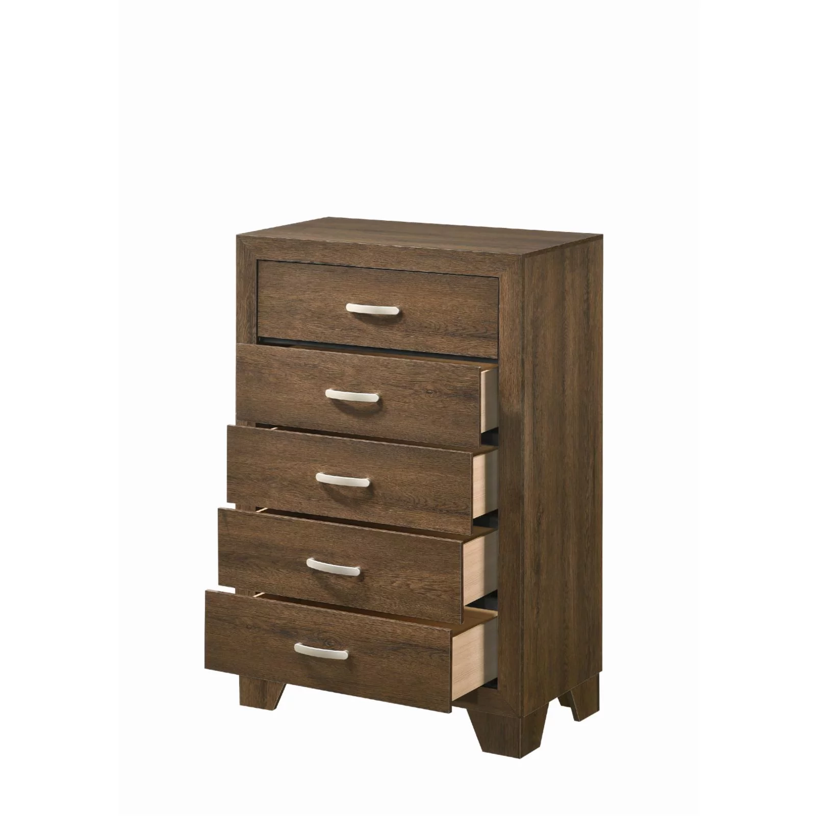 ACME Miquell Composite Wood 5-Drawer Bedroom Chest in Oak