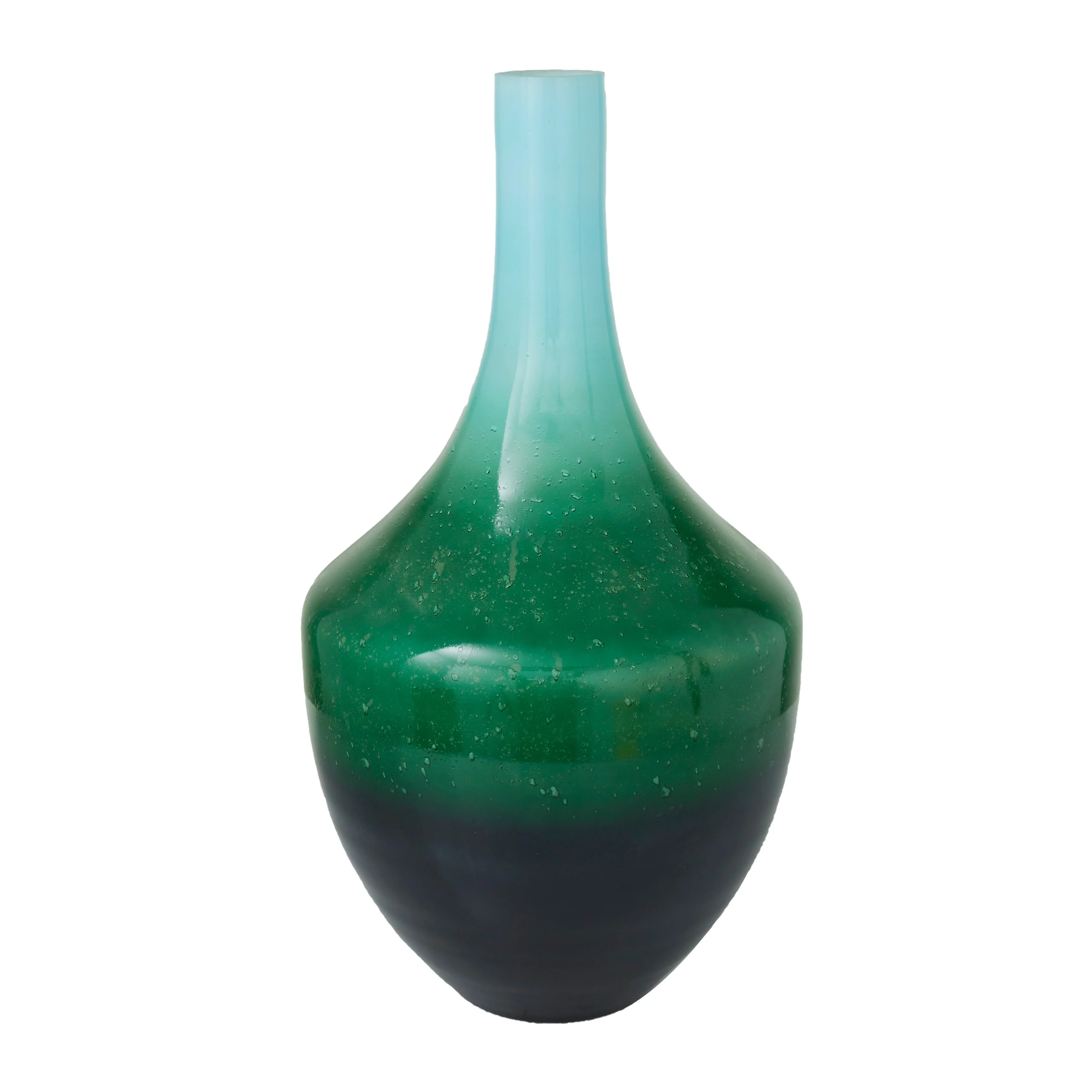 The Novogratz  Green Glass Ombre Vase