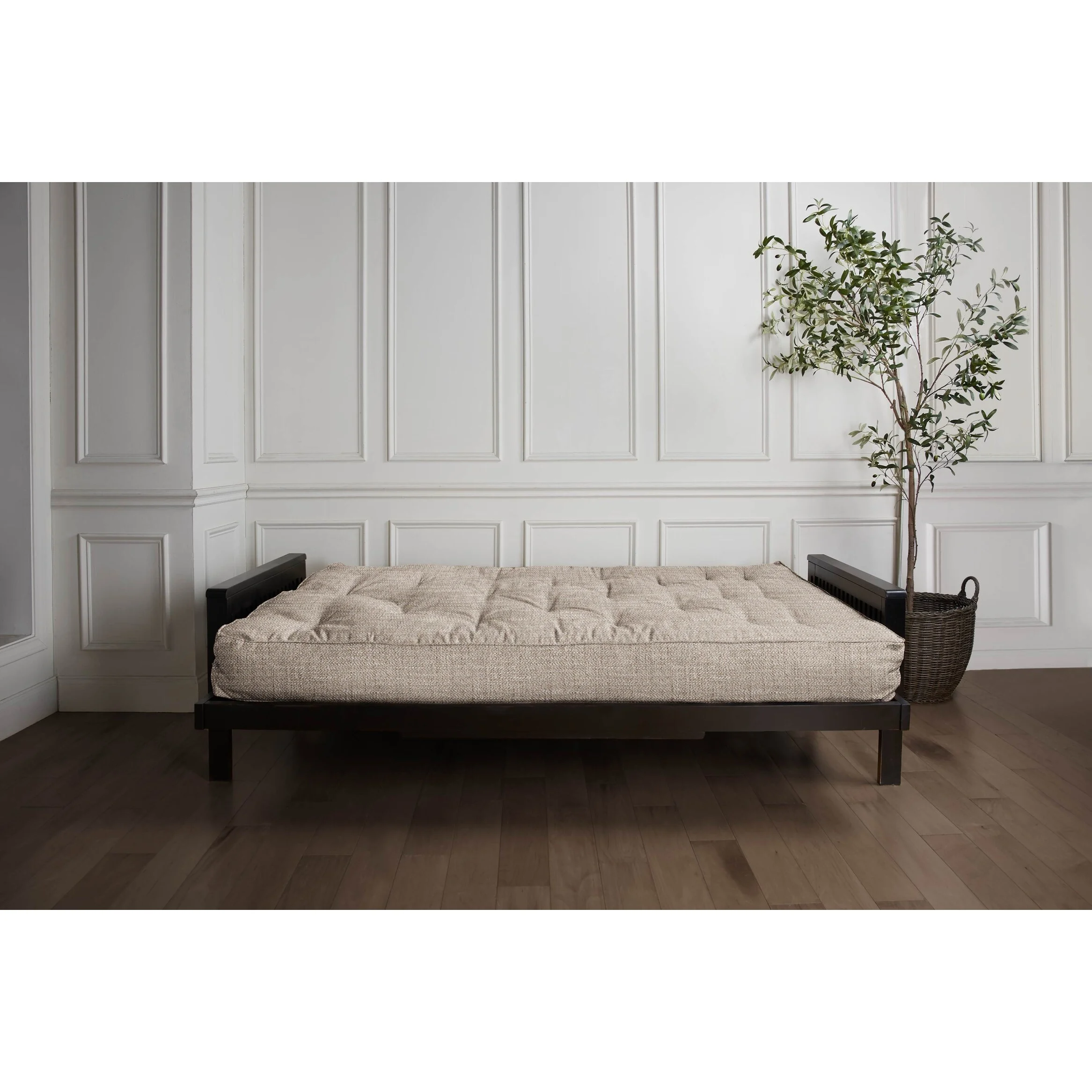 Mozaic Company Sorra Home Indoor Houndstooth Futon Mattress McKittrick Taupe/75 x 54 x 12 in - Full