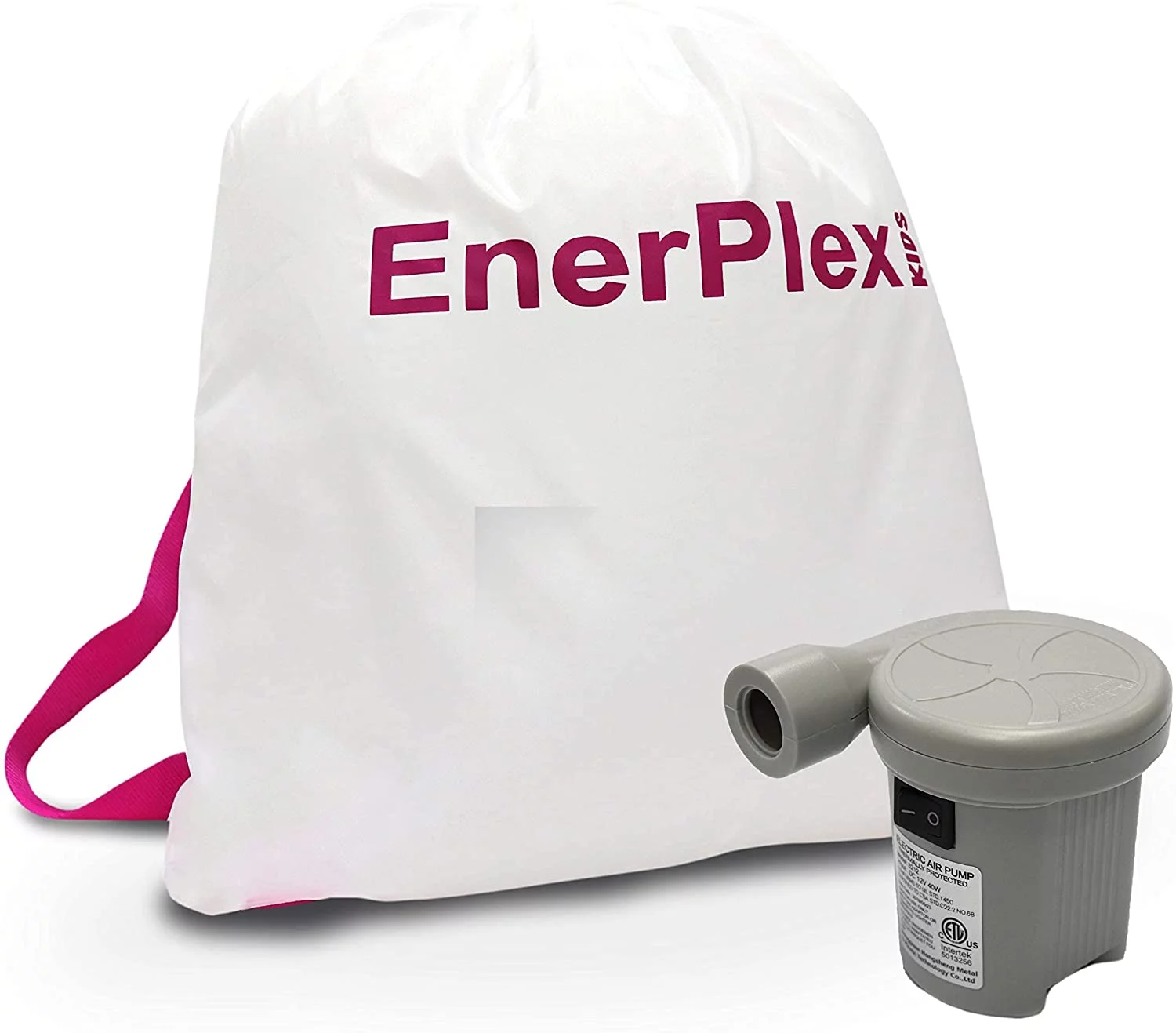 EnerPlex Kids Inflatable Travel Bed with Pump, Pink