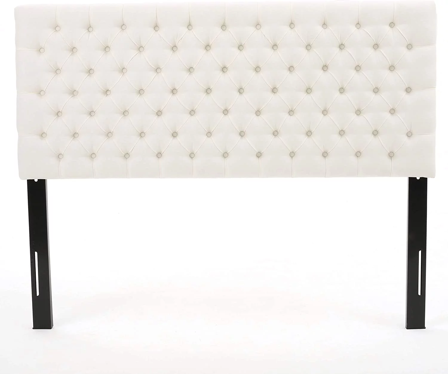 Headboard - Fully Upholstered, Queen / Full, Ivory