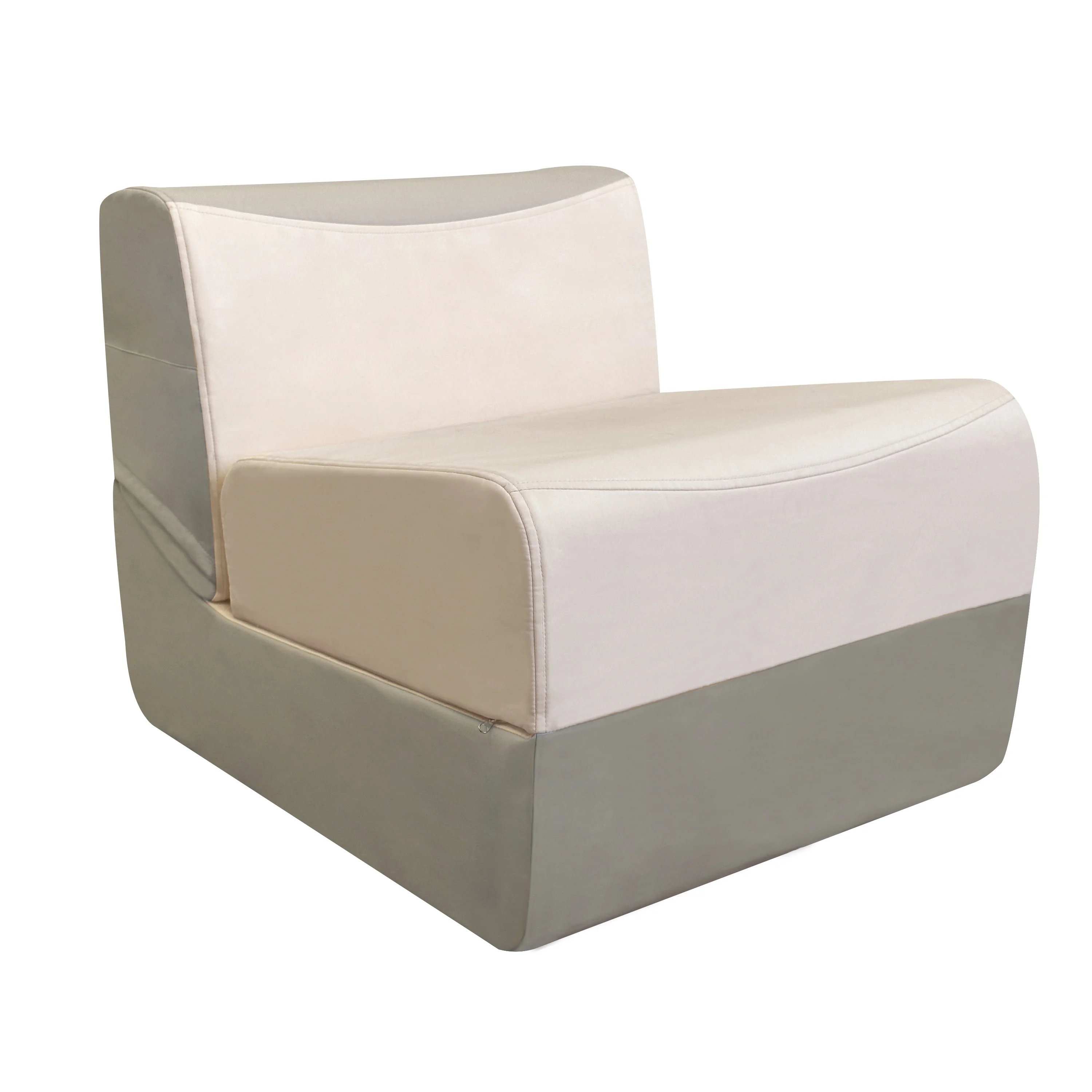 Rounuo Folding Sofa Bed Couch 3 in 1 Convertible Sleeper Sofa Bed with Storage Sofa Futon Chair Bed Adjustable Recliner Sofa Bed Single Sleeper Sofa Foldable Floor Mattress Washable Cover Off-white