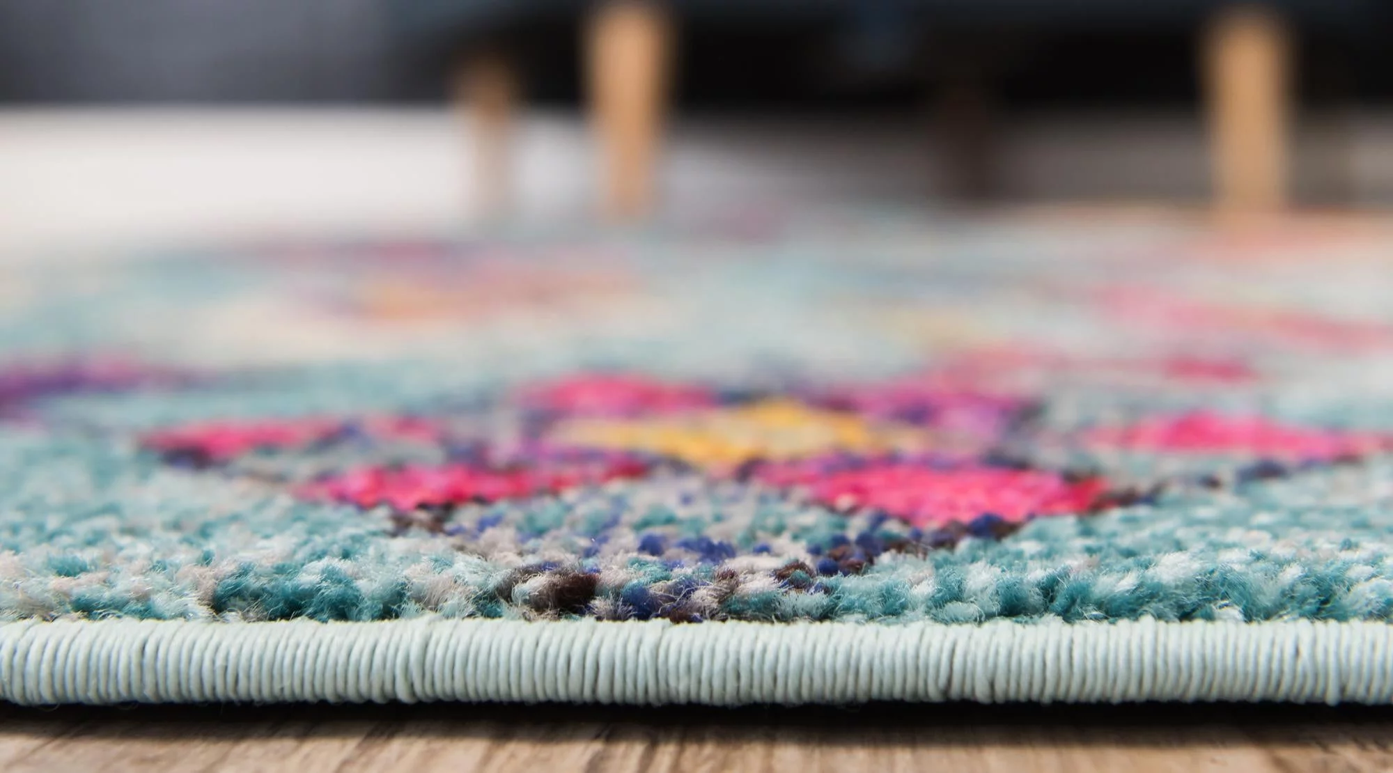 Unique Loom Adobe Sedona Rug Turquoise/Black 10' 6
