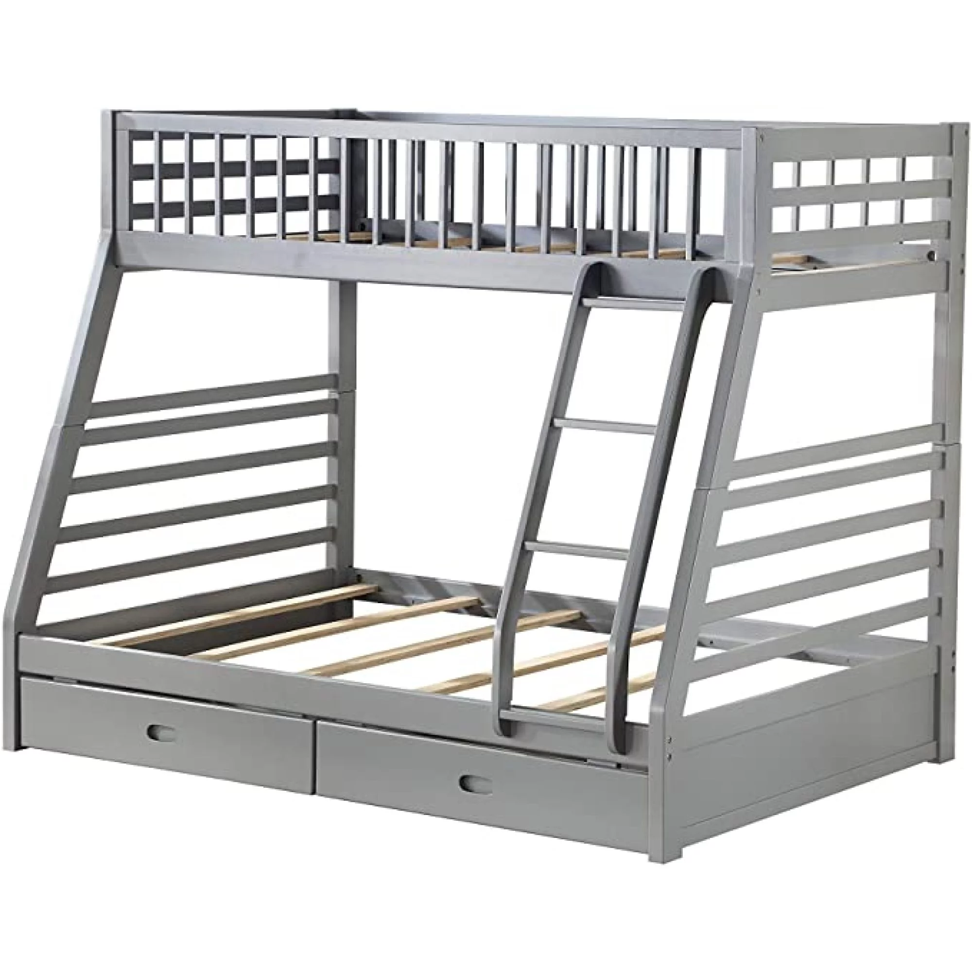 Jason Bunk Bed (Twin/Full & Storage), Gray