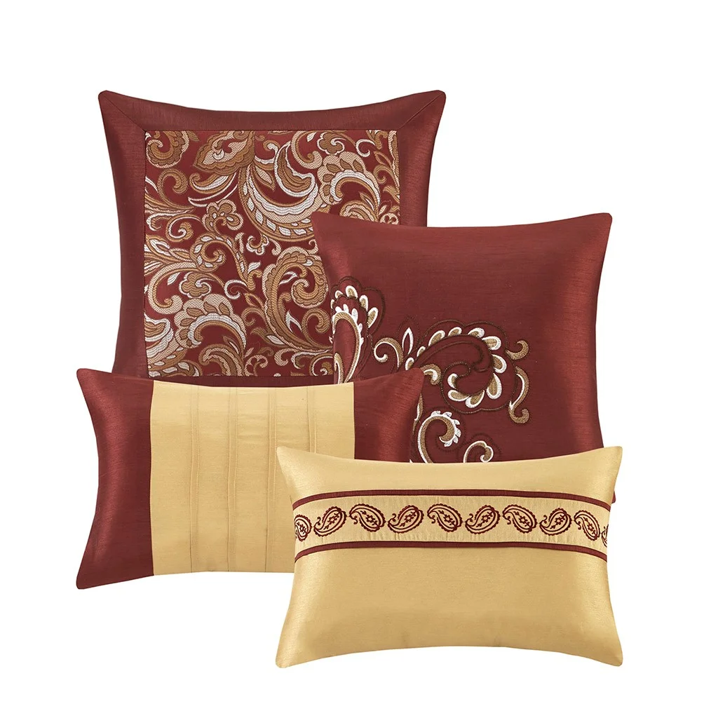 Gracie Mills Pruitt 24-Piece Jacquard Paisley Room-in-a-Bag Set - GRACE-5670