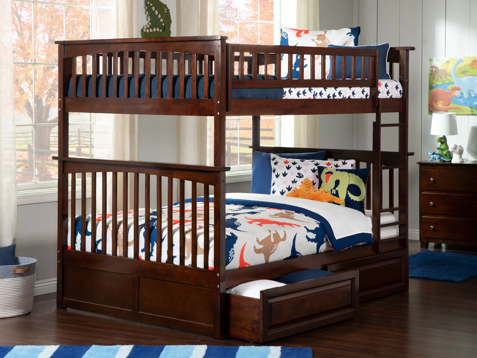 Columbia Bunk Bed Full over Full in Multiple Colors and Configurations
