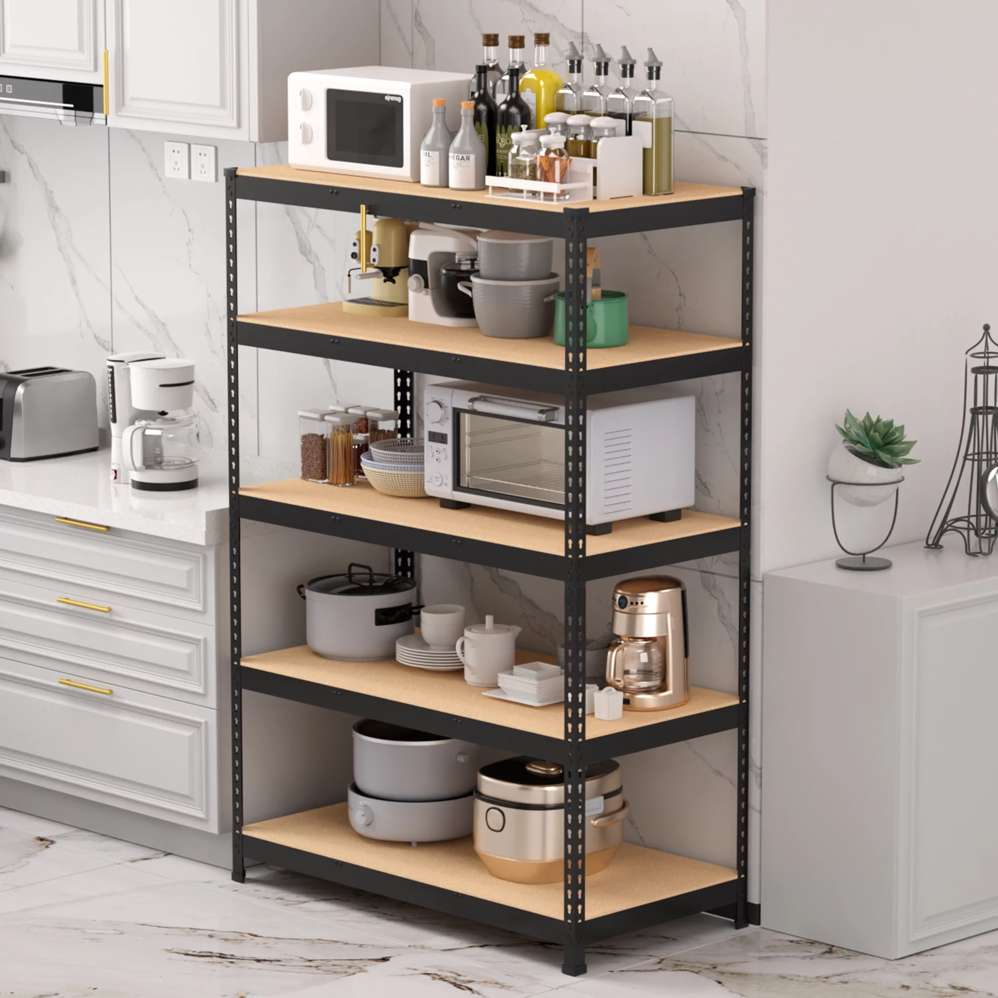 Prilinex 5 Tier Steel Storage Shelves, 48