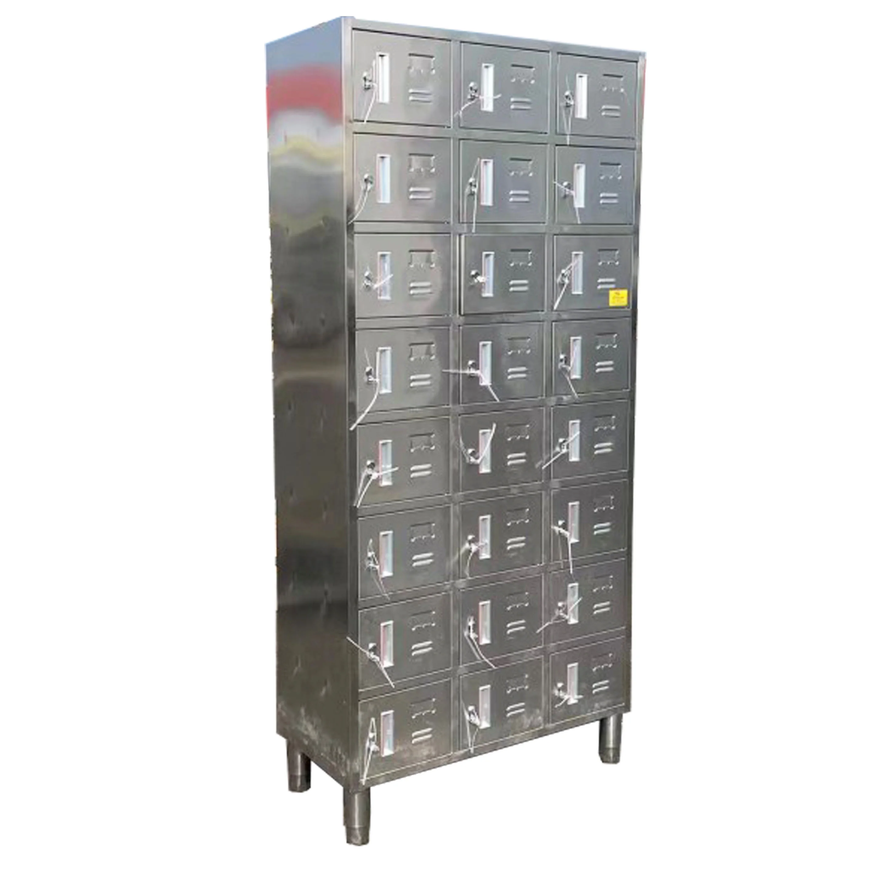 24 Door Stainless Steel Locker commercial cabinet wardrobe assembled SSL24