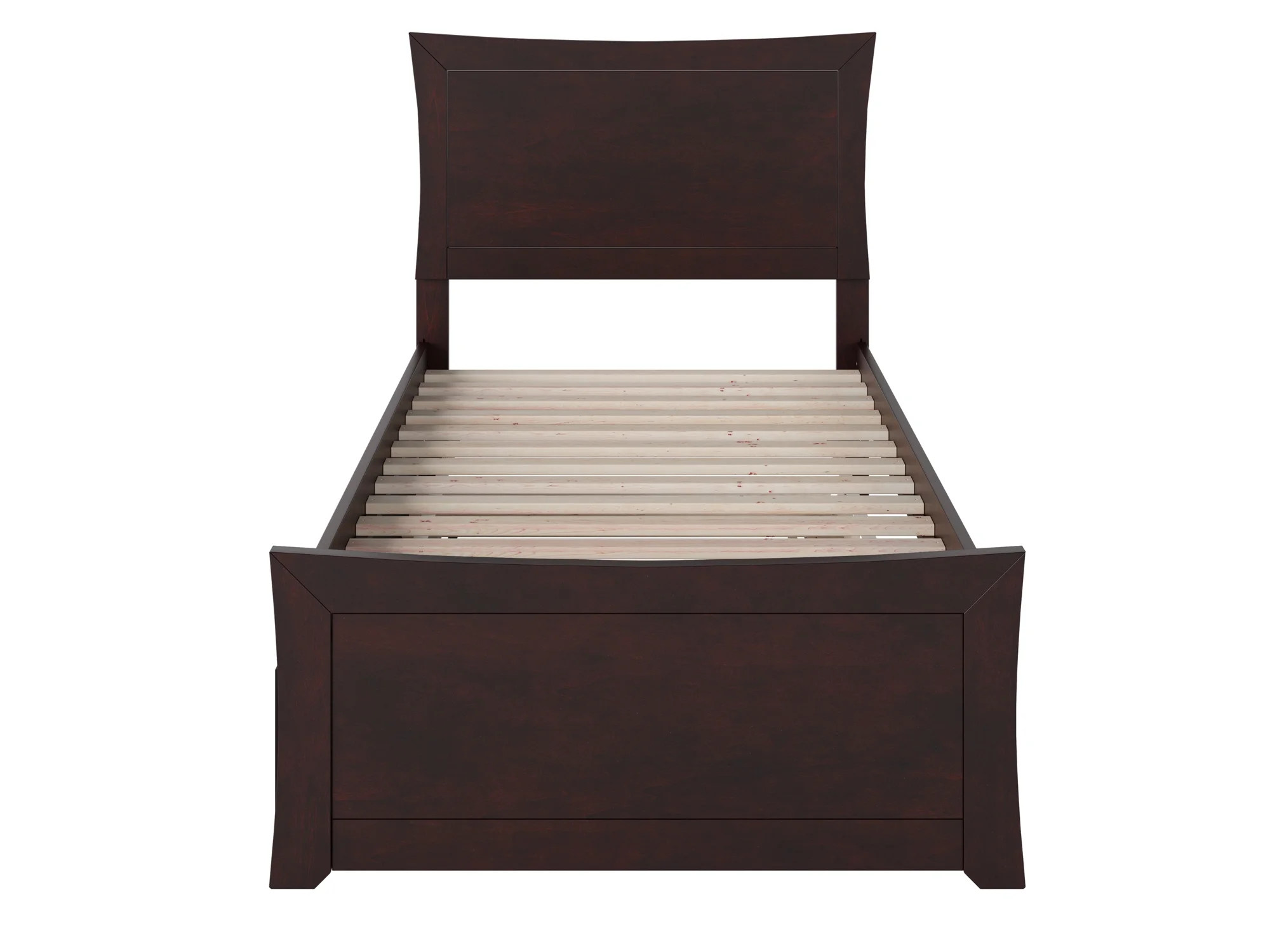 AFI Metro Twin XL Wood Platform Bed with Panel Headboard & Footboard, Espresso