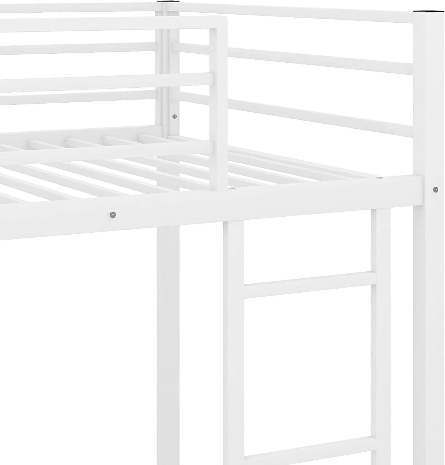 Metal Bunk Beds Twin Over Twin, Metal Twin Over Twin Bunk Beds for Kids, Low Profile Bunk Beds with Ladder for Girls Boys, No Box Spring Needed