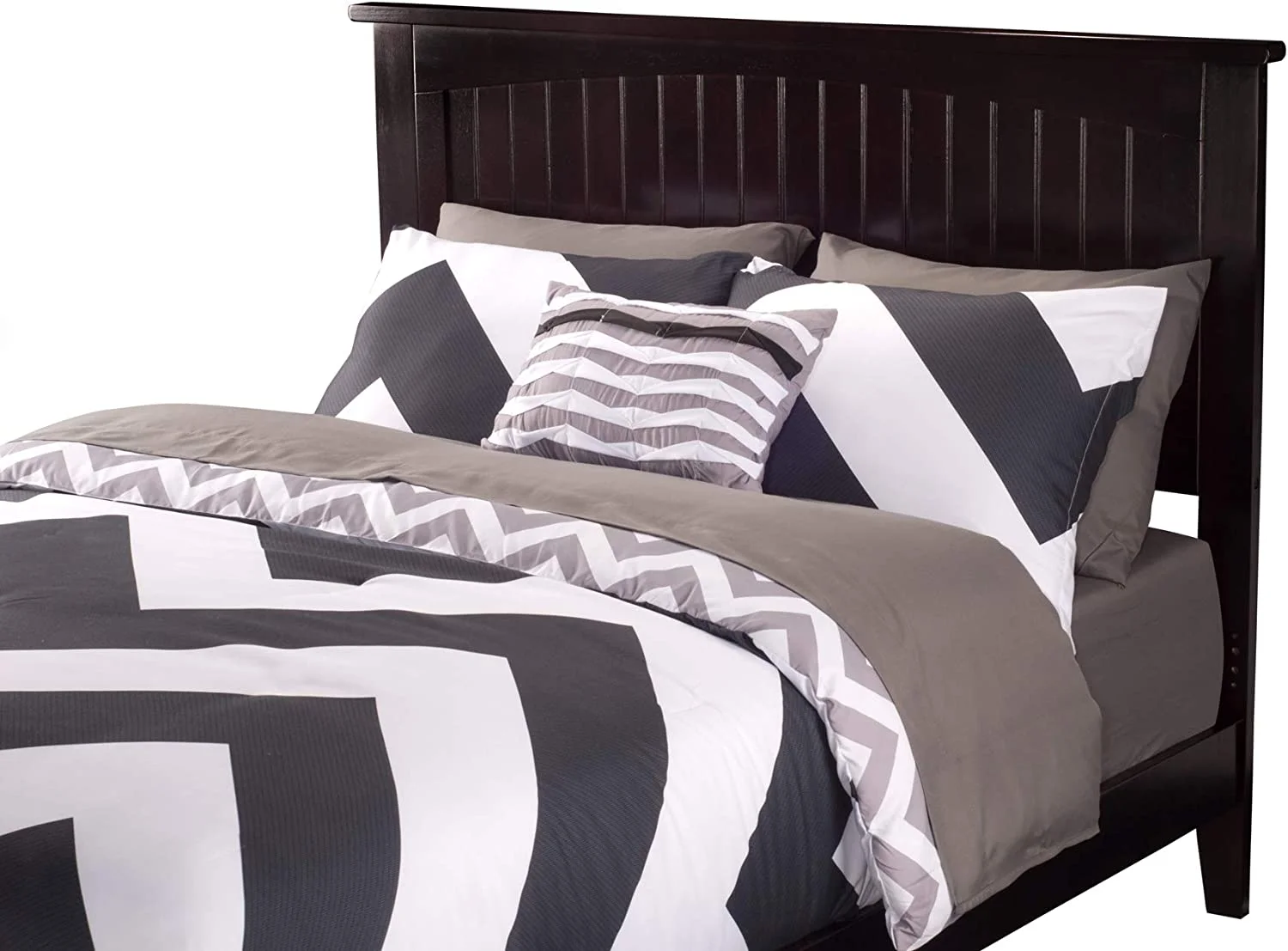 AFI Nantucket Traditional Bed with Open Footboard and Turbo Charger-Finish:Espresso,Size:Full