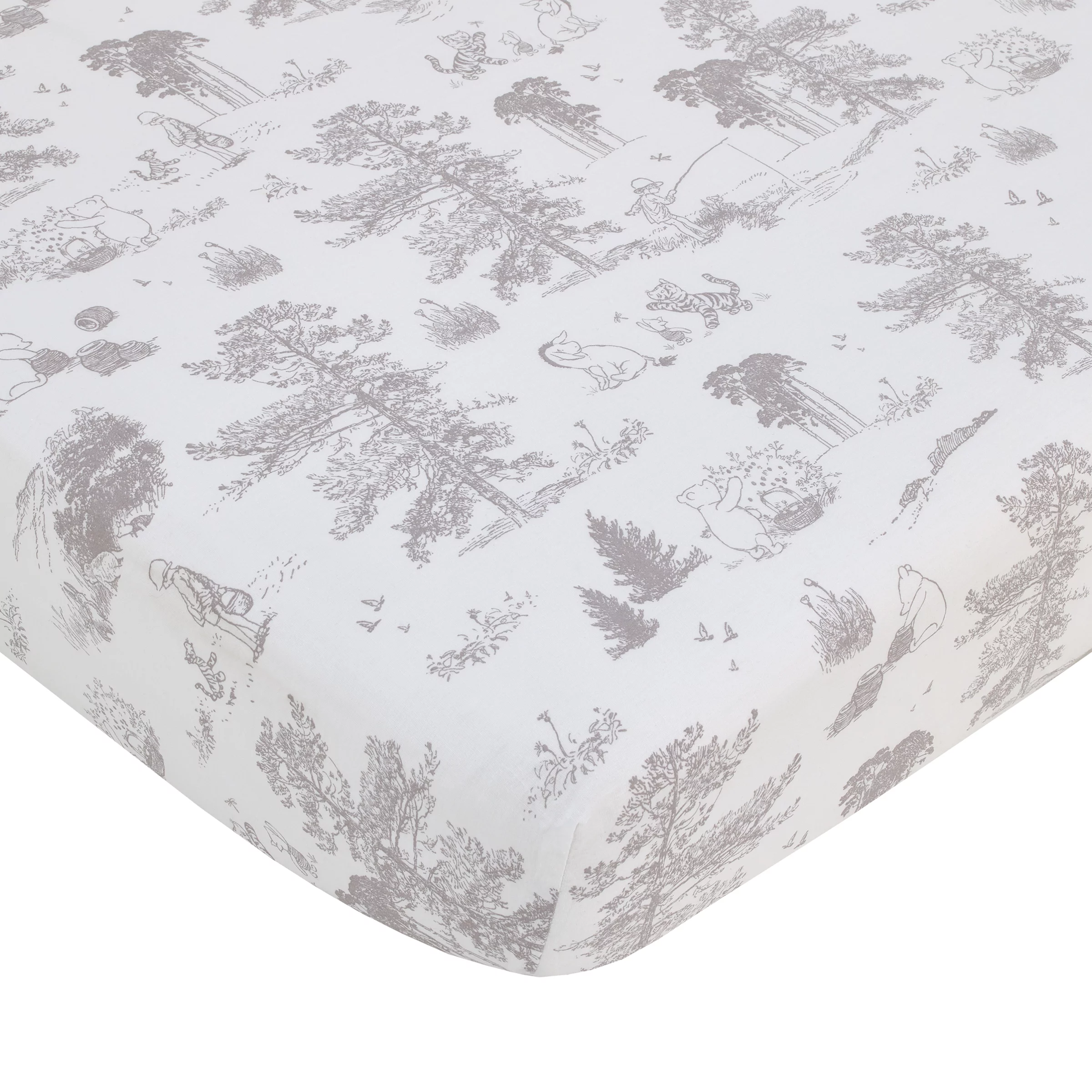 Disney Classic Pooh Hunny Fun 3 Piece Nursery Crib Bedding Set