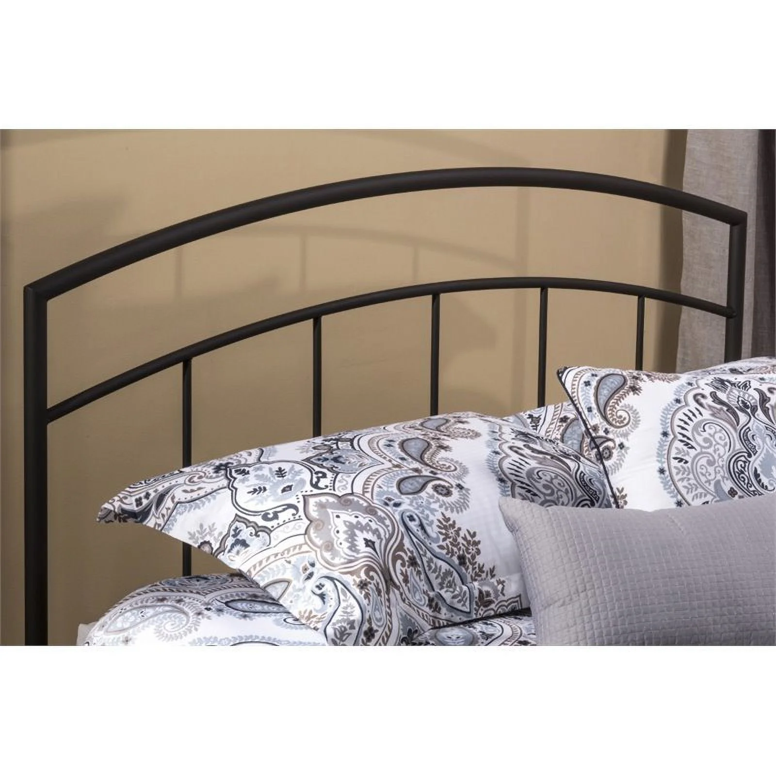 Hawthorne Collections Metal Full/Queen Spindle Headboard in Black