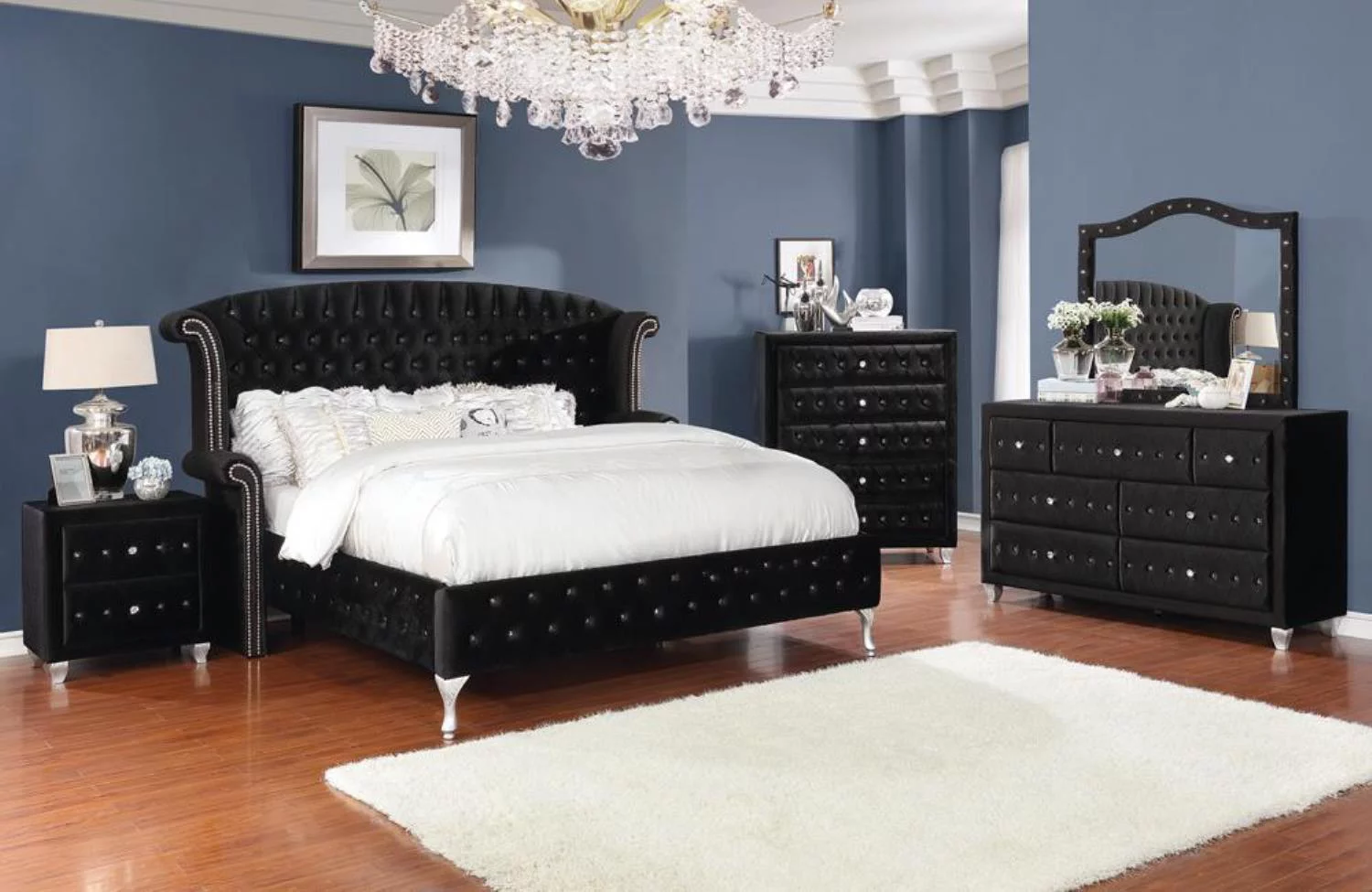 Deanna 4-piece California King Bedroom Set Black