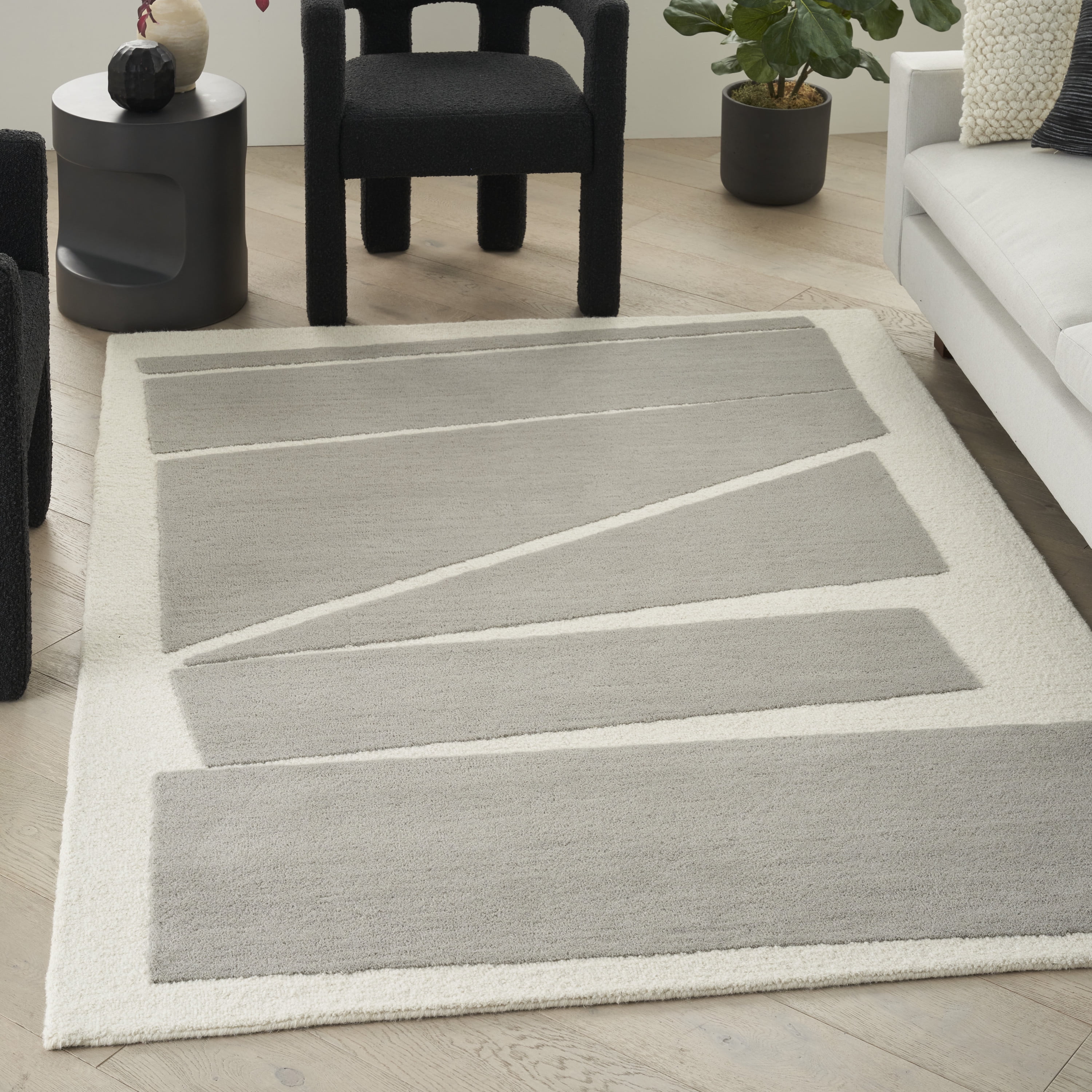 Nourison Modern Edge Grey 7'9