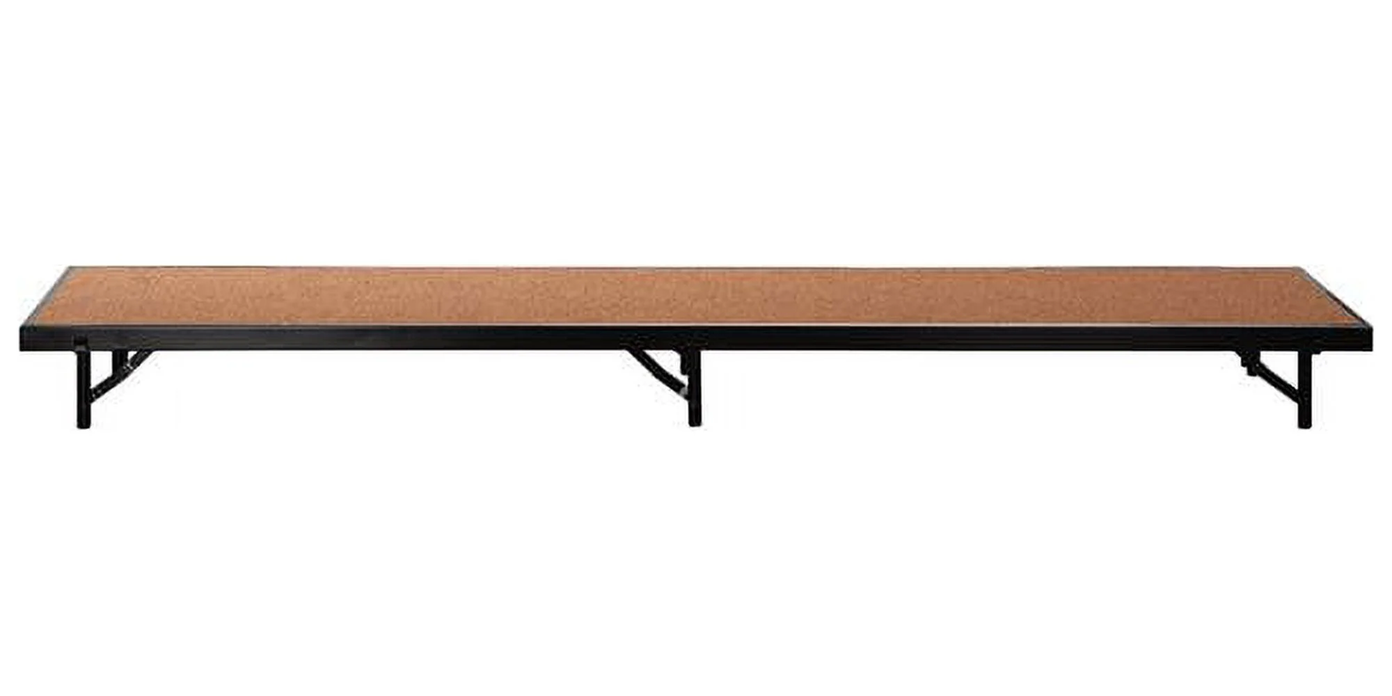 National Public Seating RS24HB 18 x 96 x 24 in. Straight Riser with Hardboard Floor