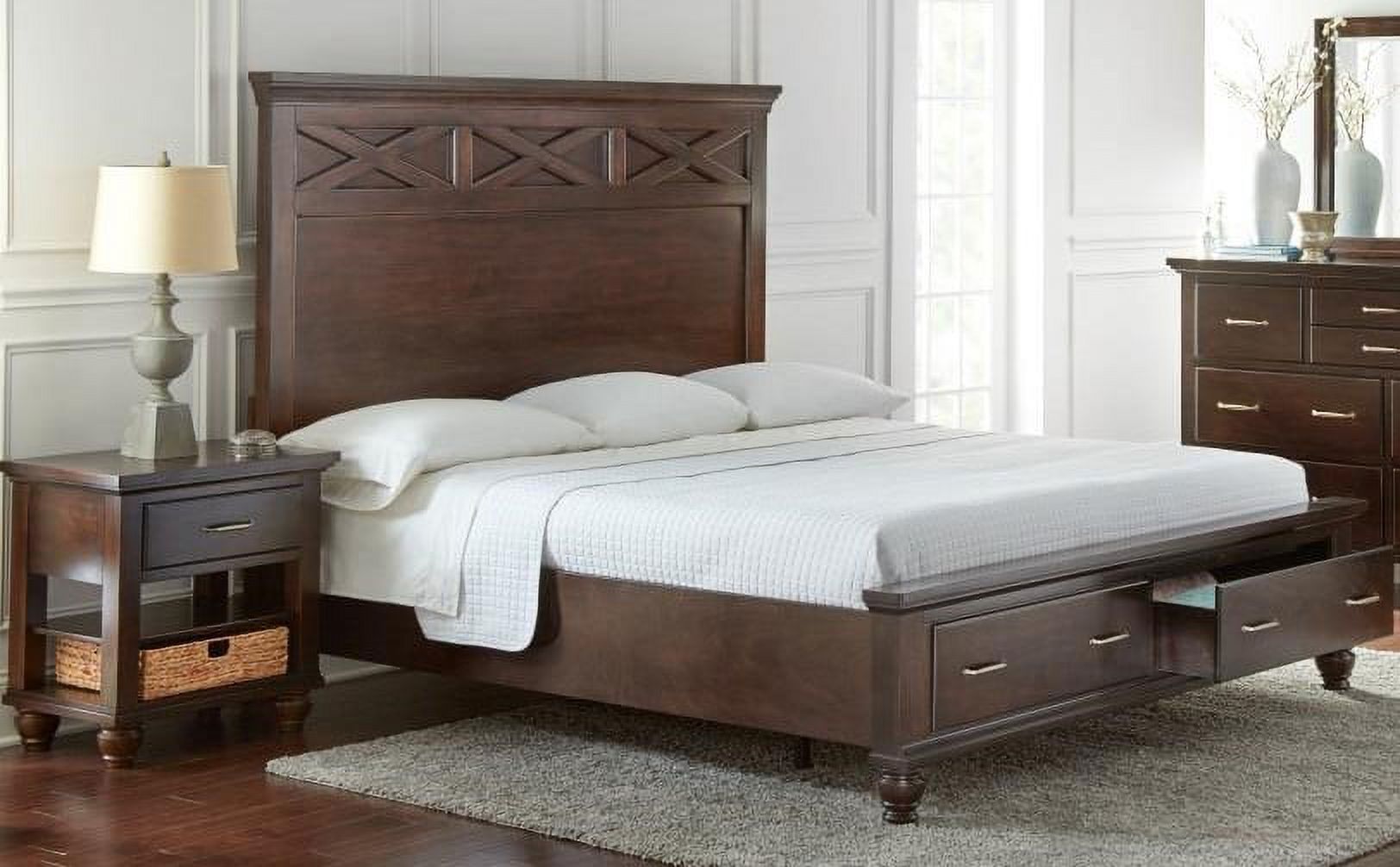 Myco Furniture Grayson Queen Storage Bed
